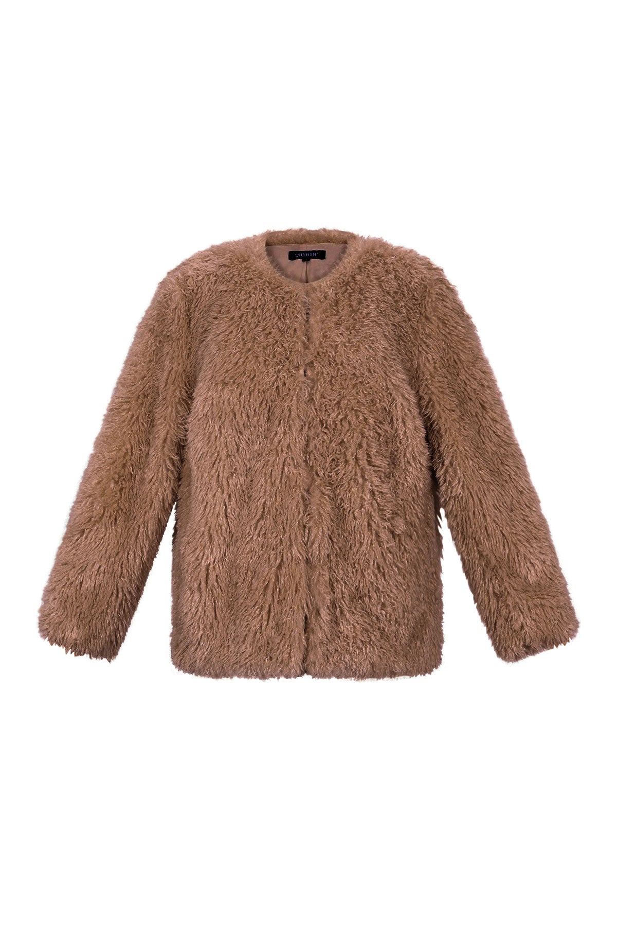 Woven Polyester Fiber Women's Jacket Elegant Solid Color Fall/Winter