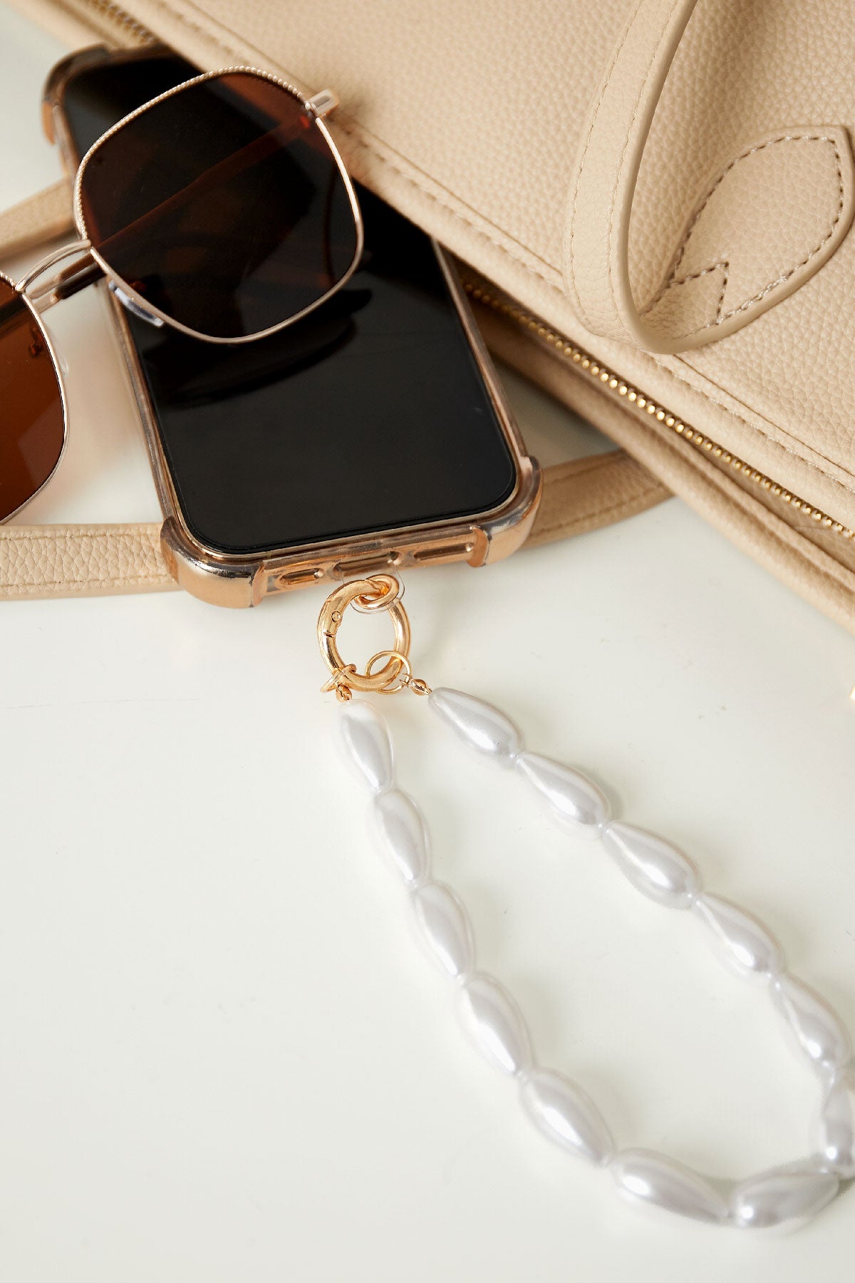 Telephone cord fab pearl