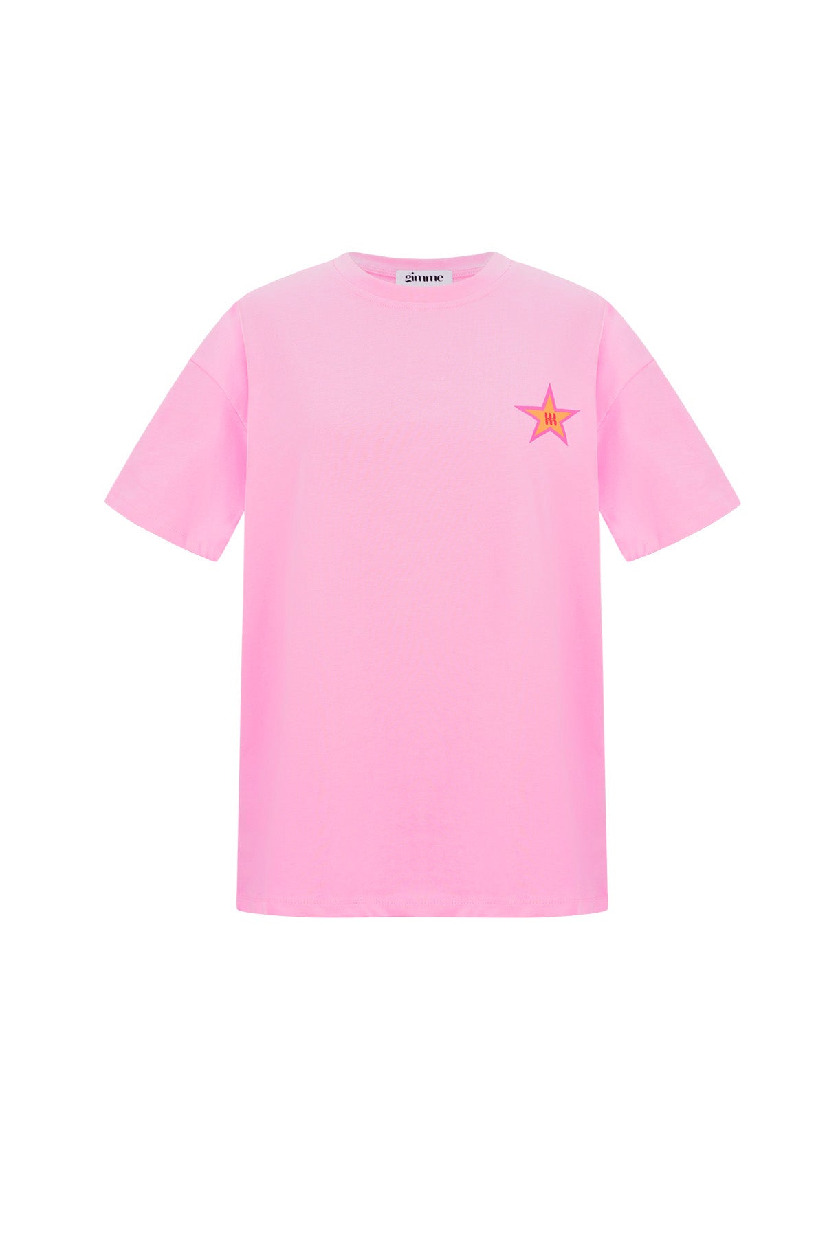 Cotton Women's T-shirt Casual Star Embroidery