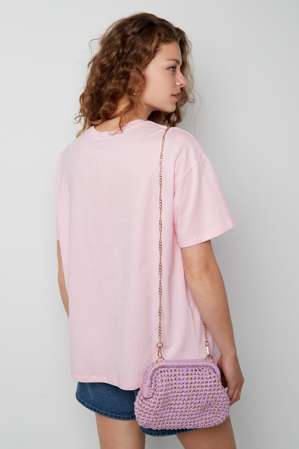 Cotton Women's T-shirt Street Random Print