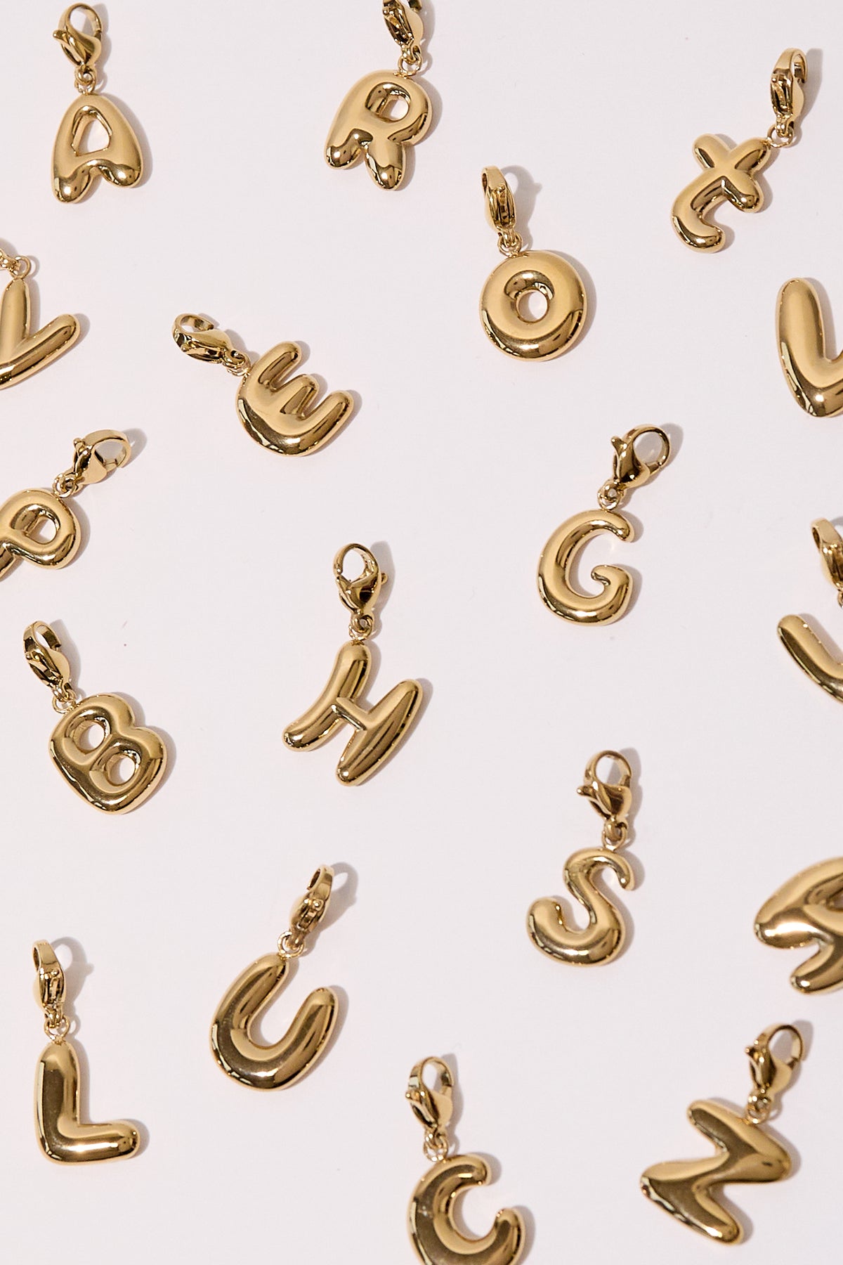 DIY initial letter jewelry charm