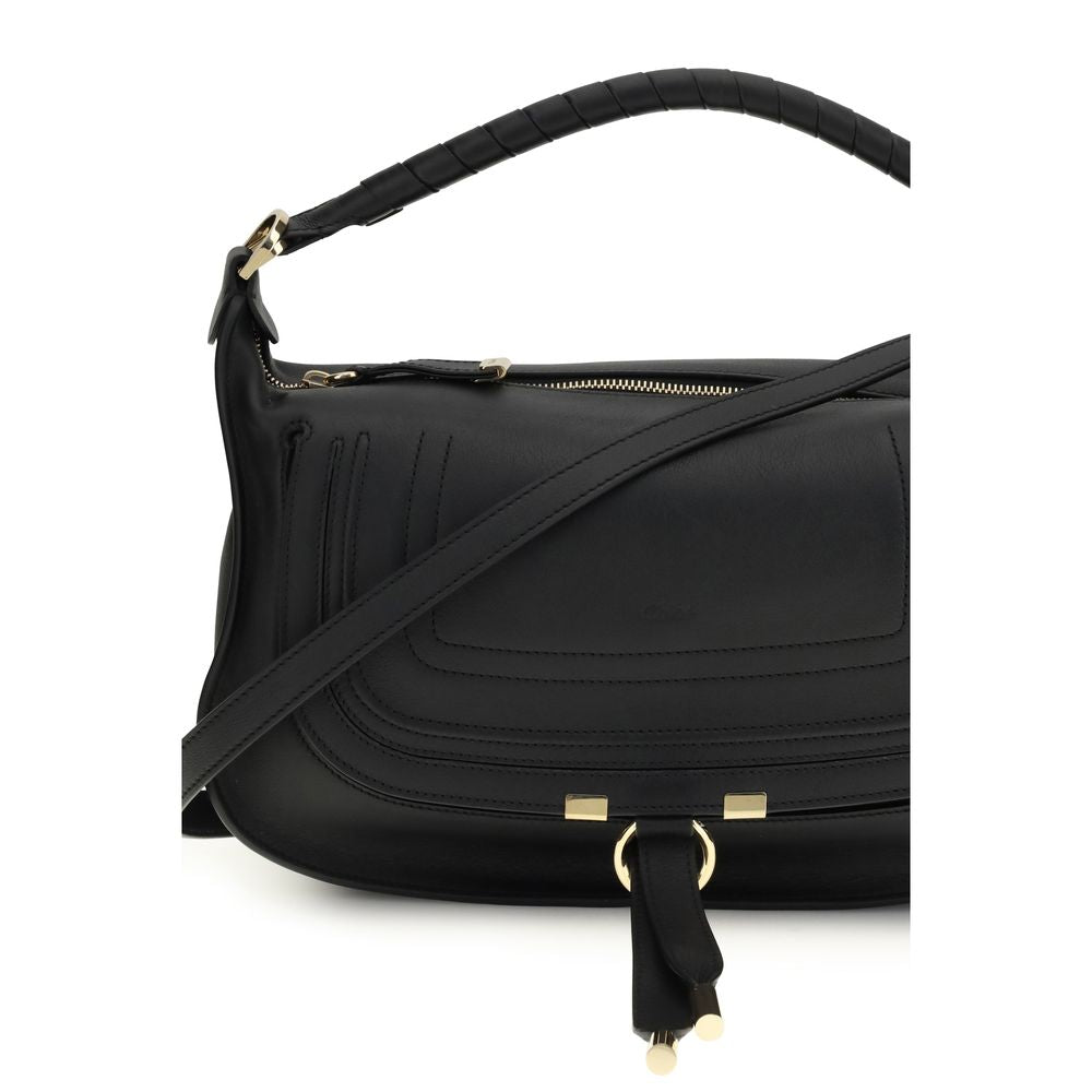 Black Calf Leather Bos Taurus Shoulder Bag