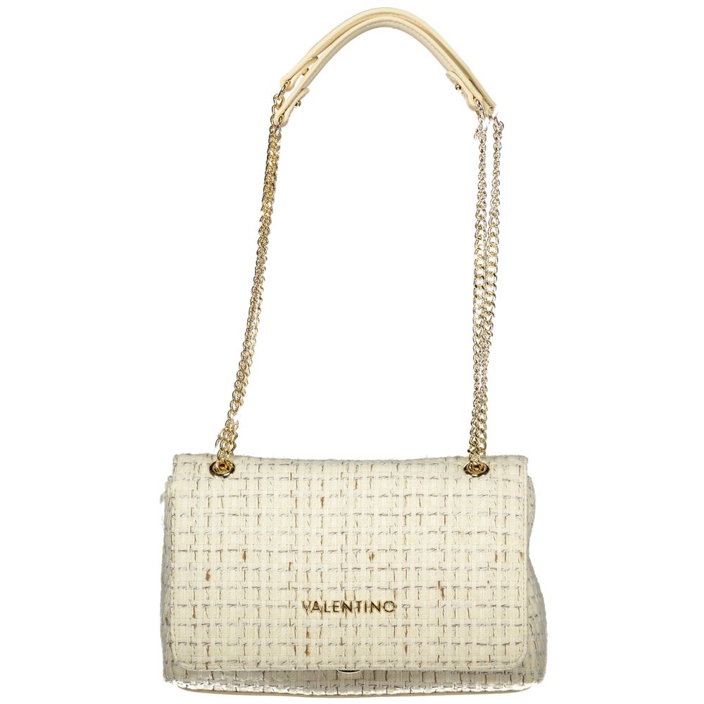 Bianco Polyurethane Women Shoulder Bag