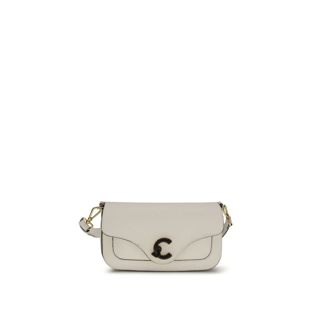White Calf Leather Bos Taurus Shoulder Bag