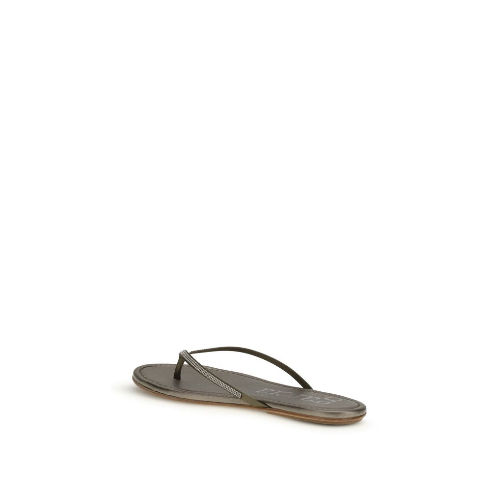 Bicolor Crystals Sandals