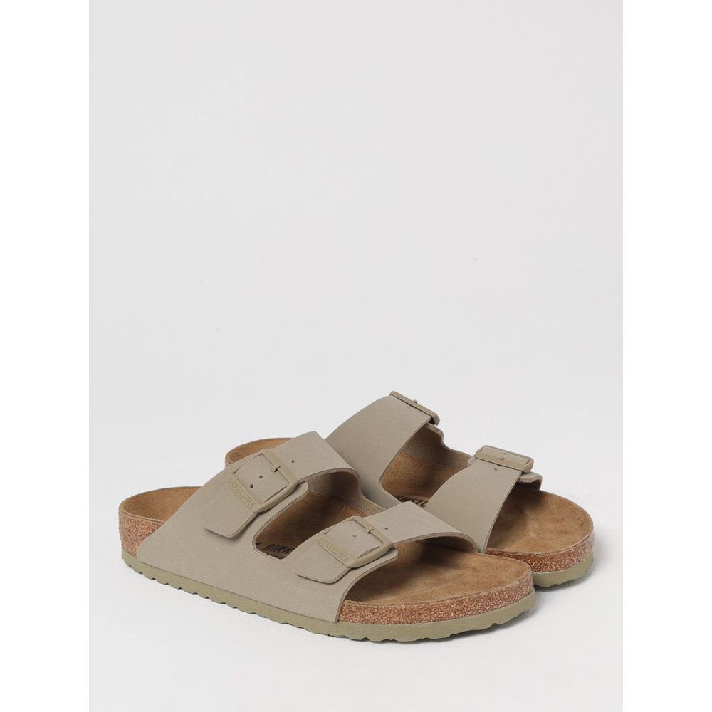 Brown Suede Leather Flat Sandals