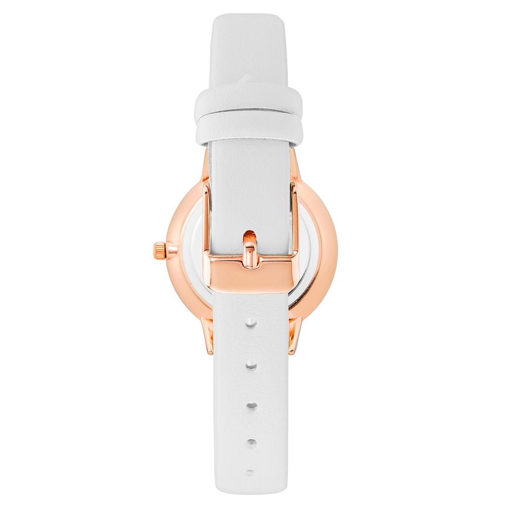 White Plastic Dress Watch