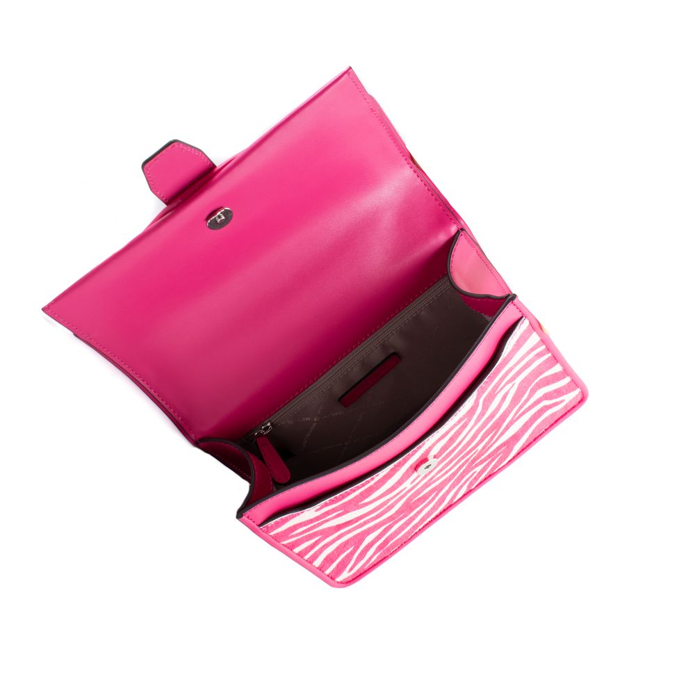 Vícebarevná kožená crossbody kabelka