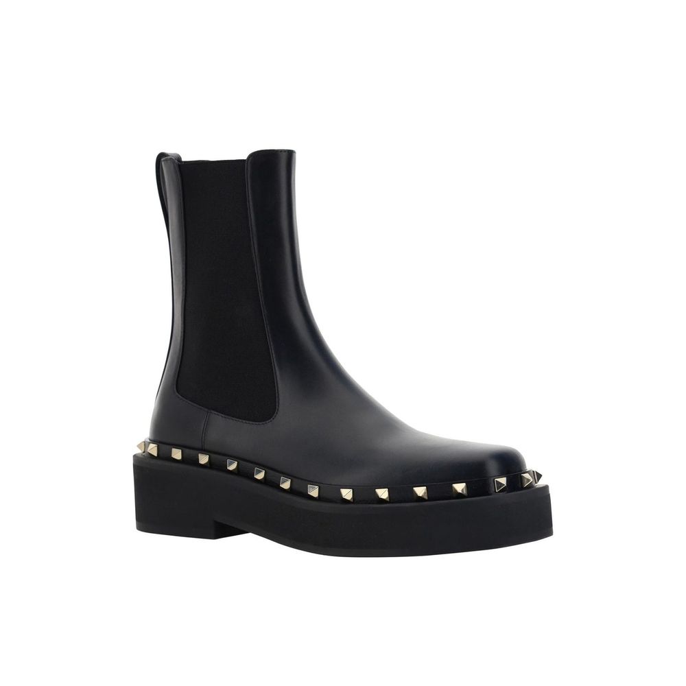 Black Calfskin Boots