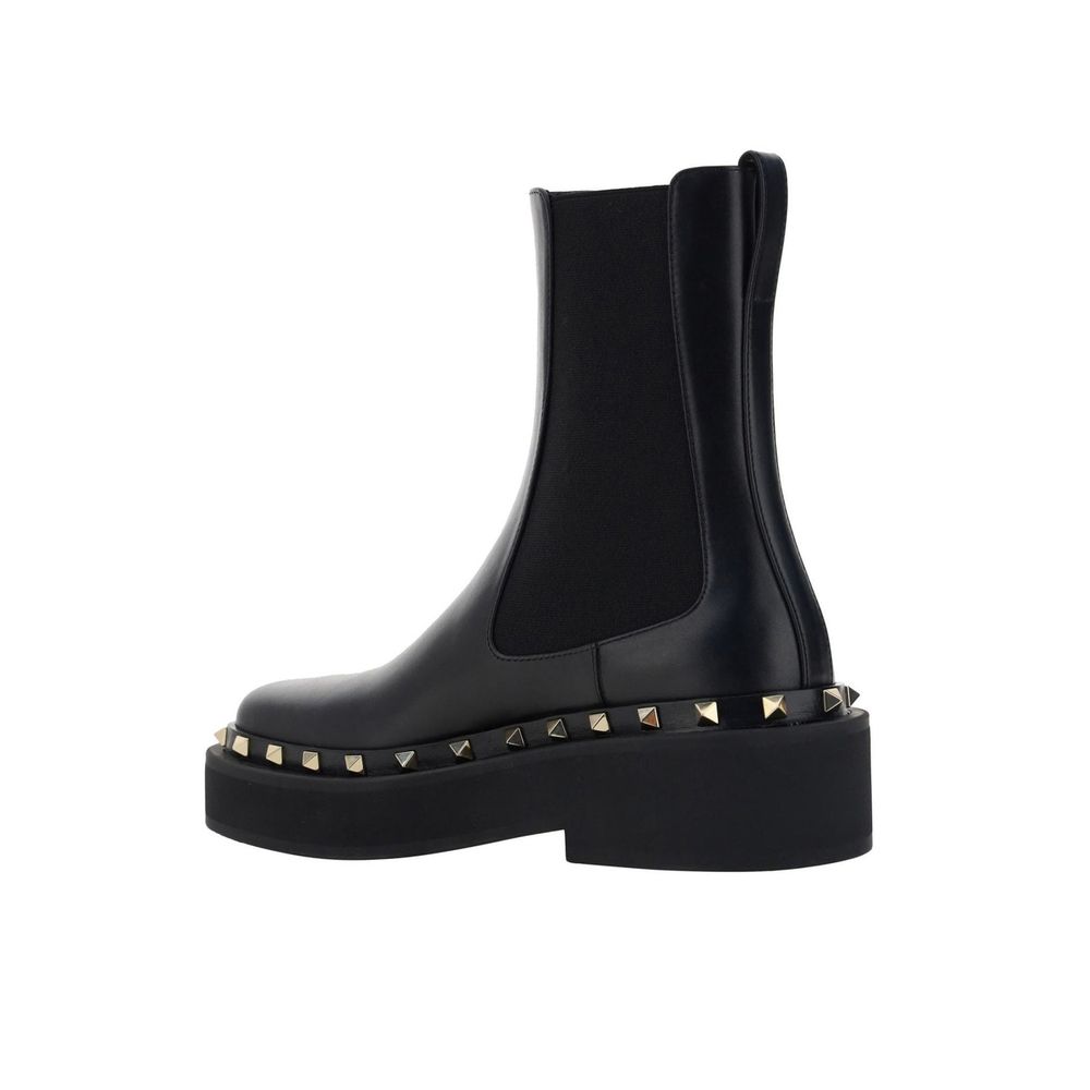 Black Calfskin Boots