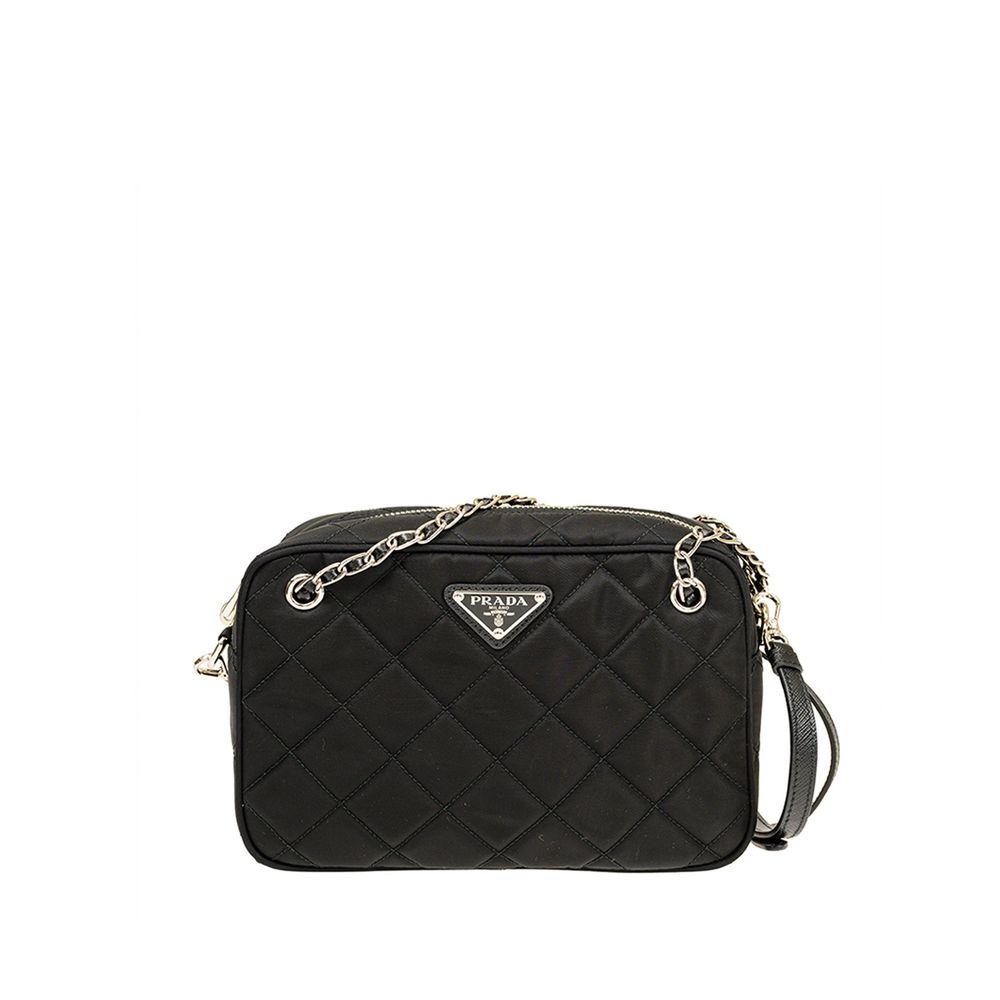 Černá nylonová crossbody kabelka