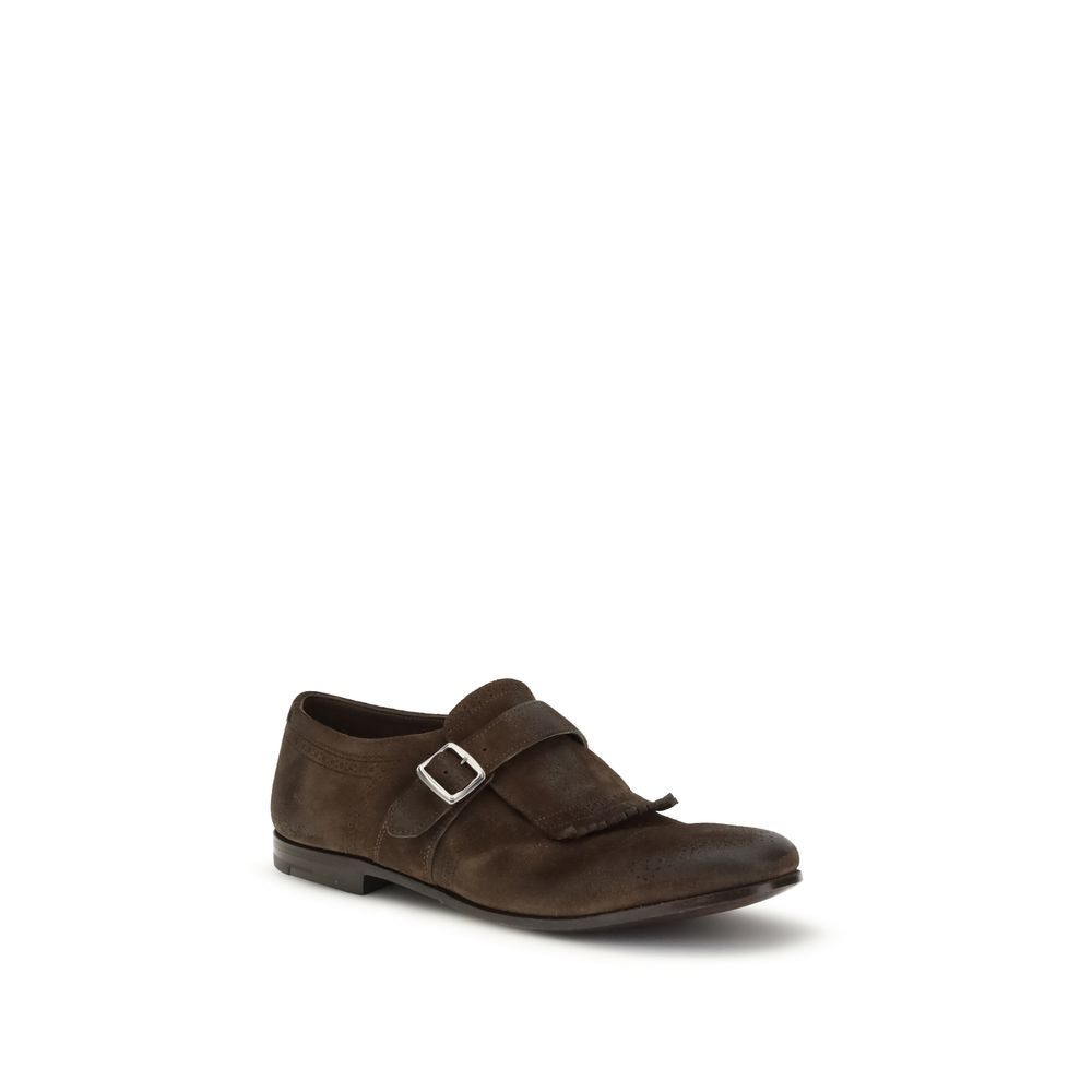 Brown Suede Leather Slip-On Loafers