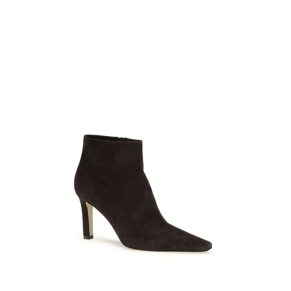 Brown Goatskin Ankle Boots