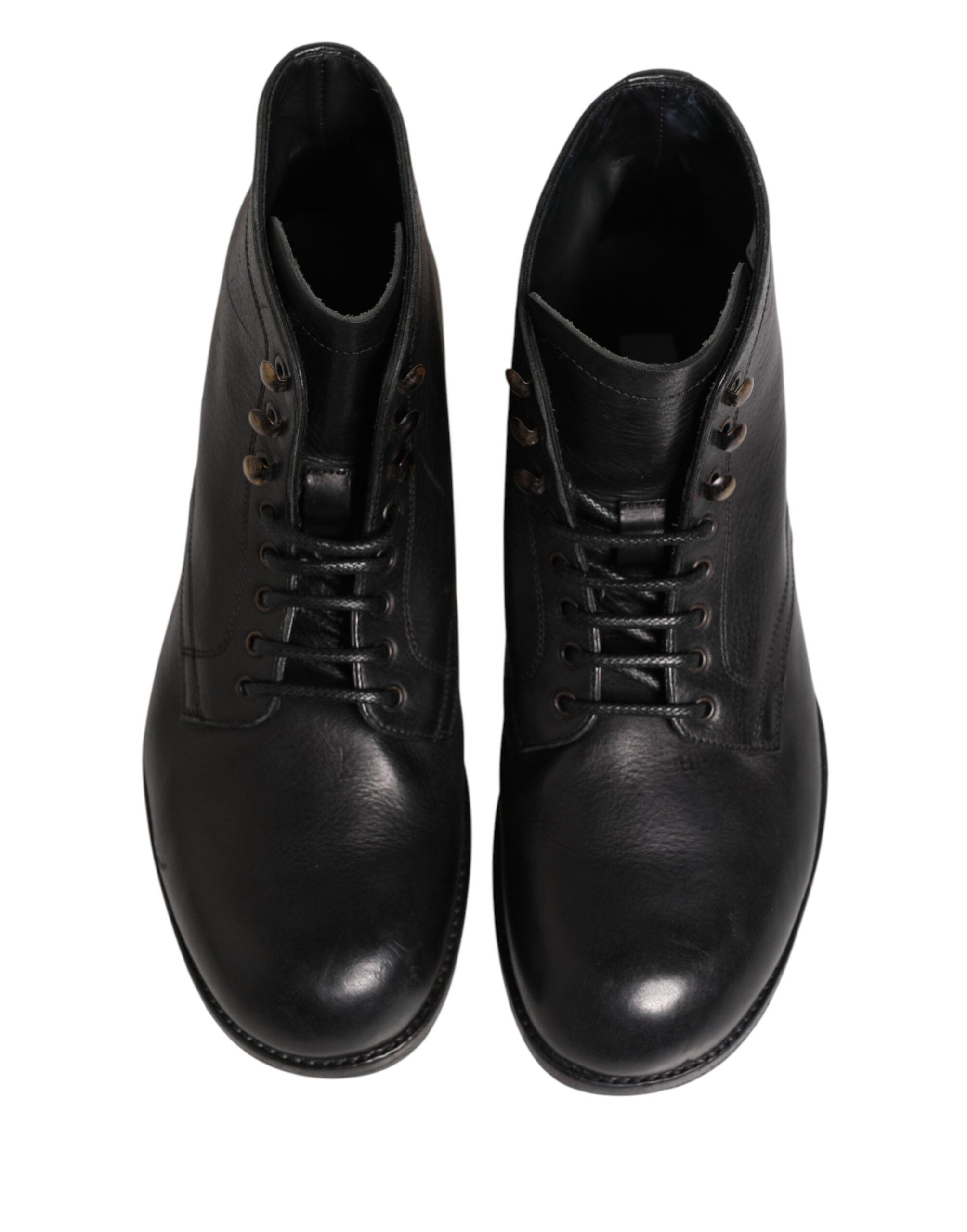 Black Lace Up Short Ankle Boots Men Shoes