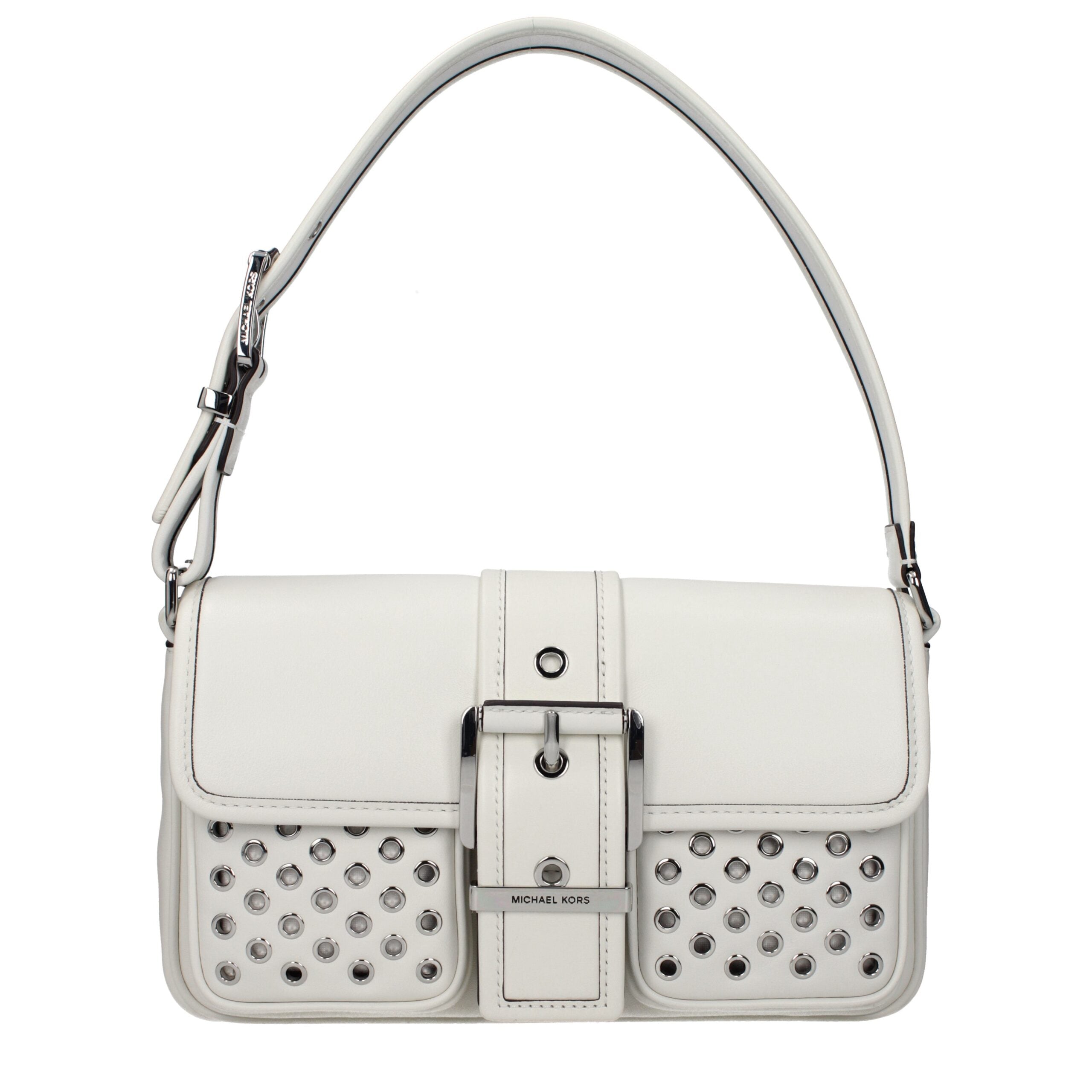 White Leather Shoulder Bag