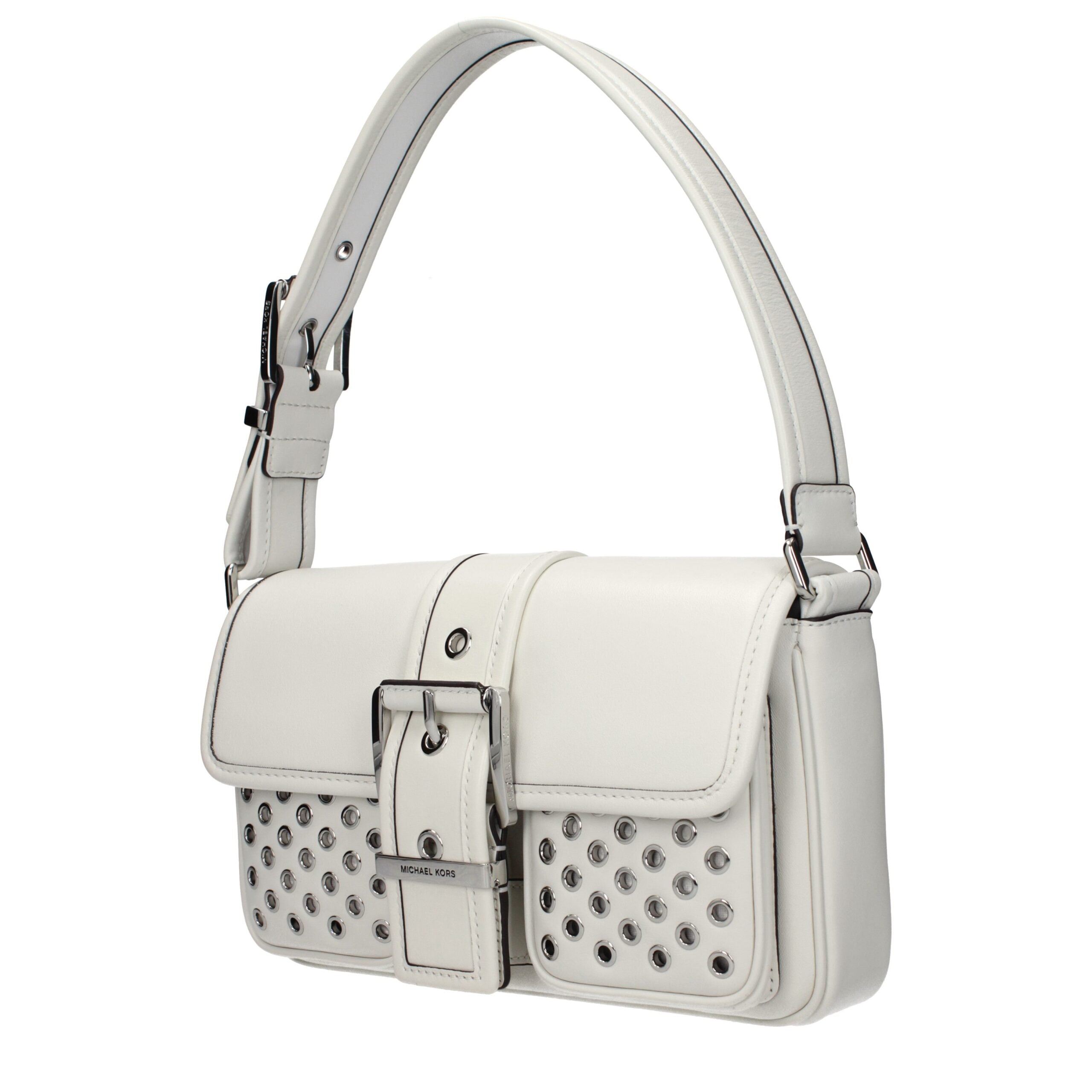Blue Leather Shoulder Bag