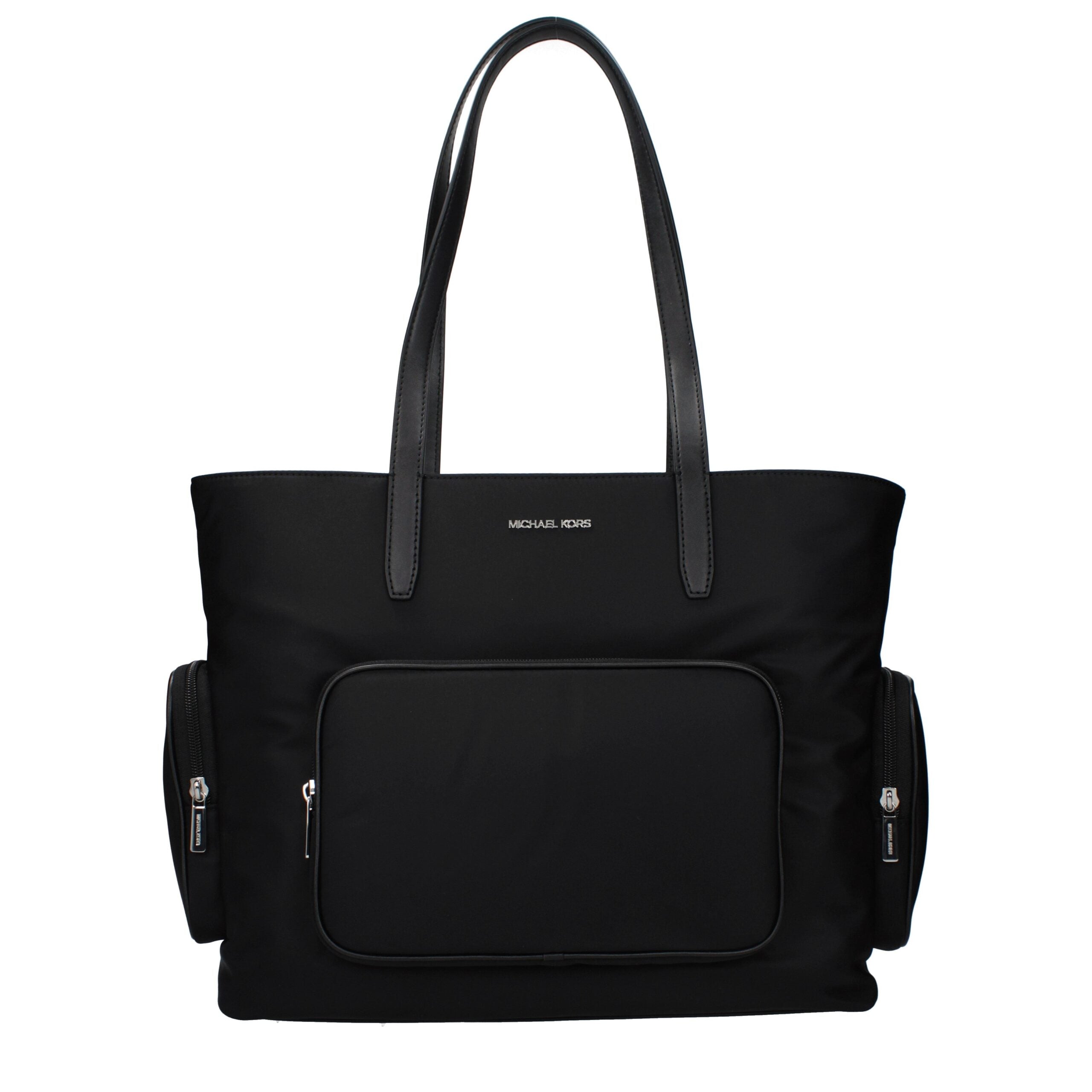Black Fabric Shoulder Bag