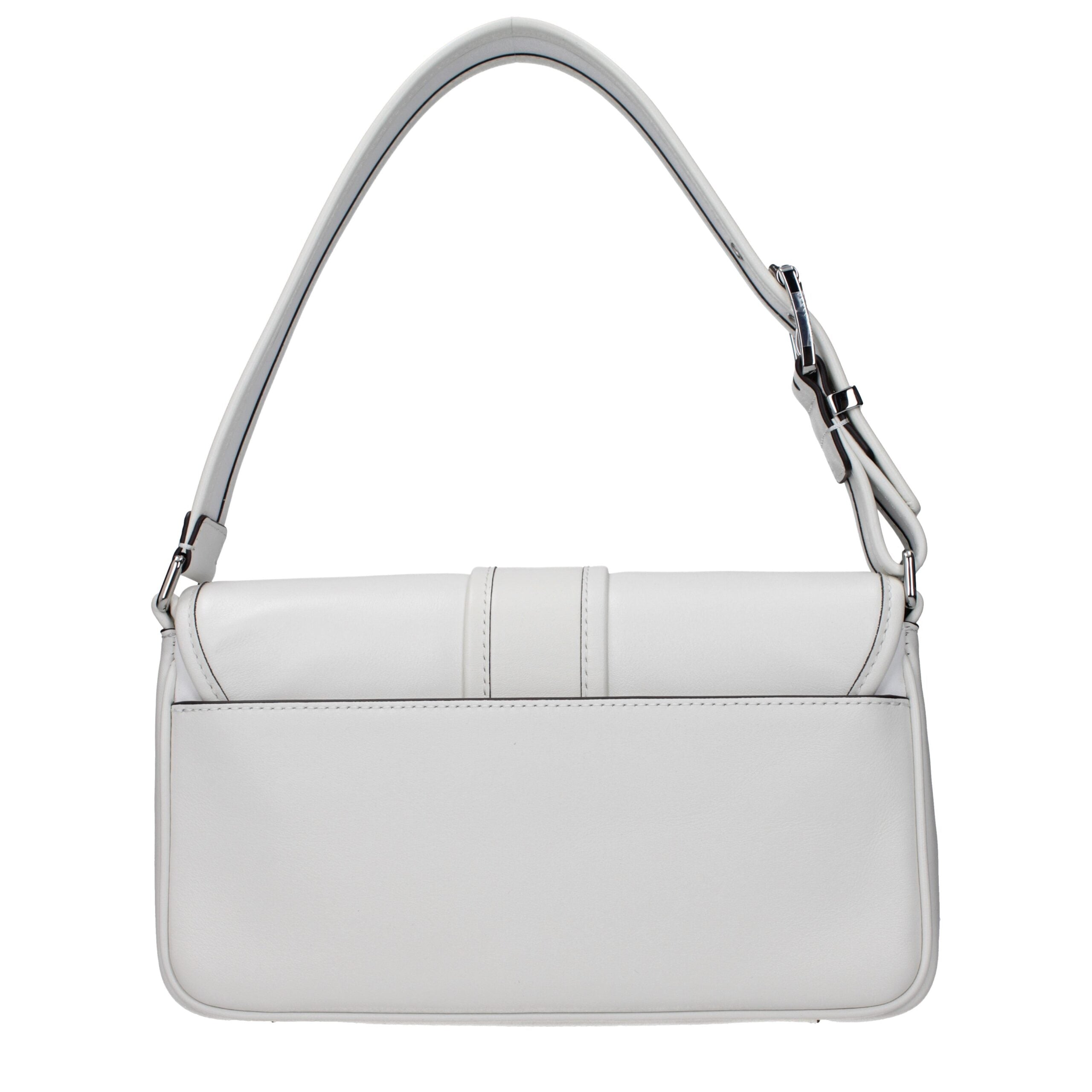 Blue Leather Shoulder Bag