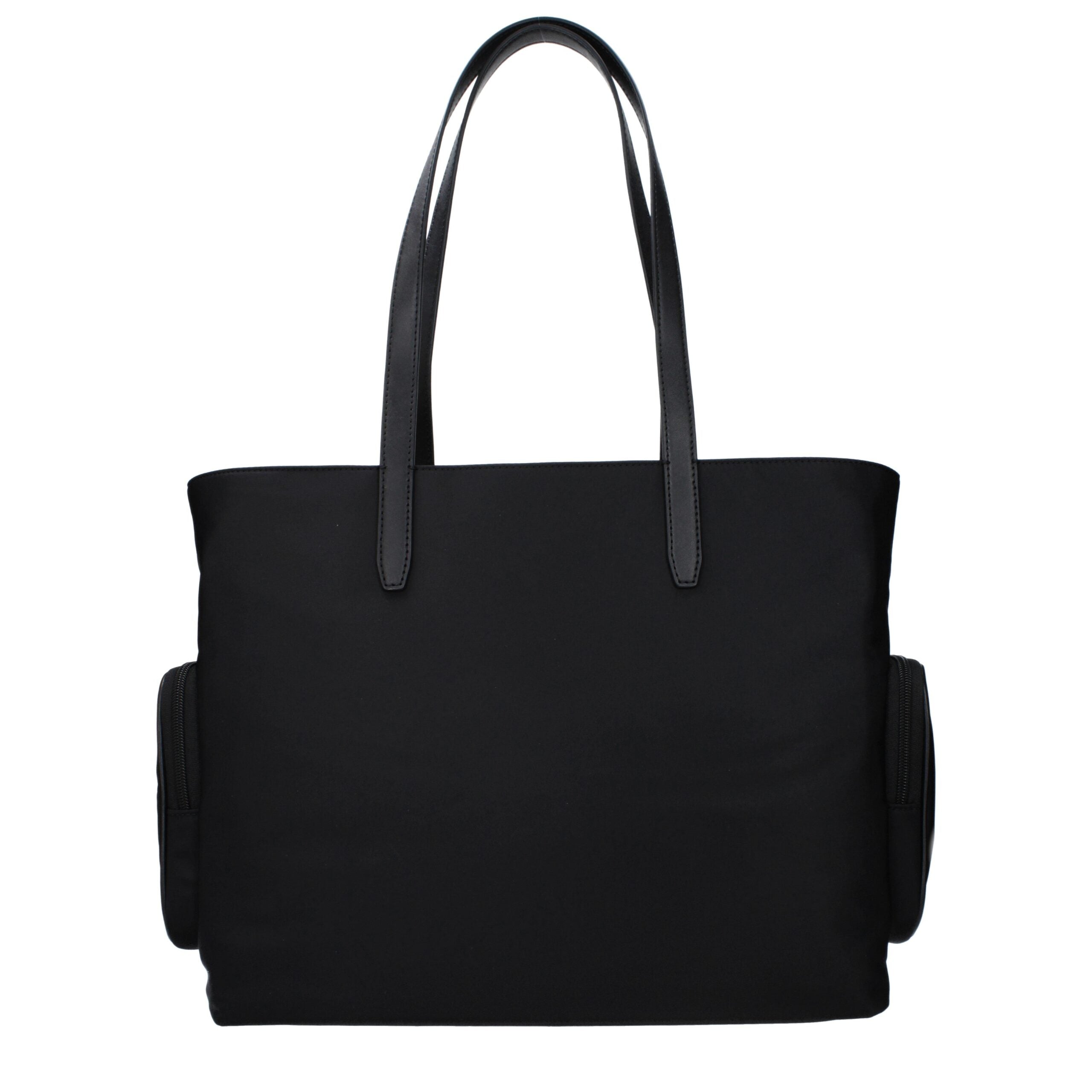 Black Fabric Shoulder Bag