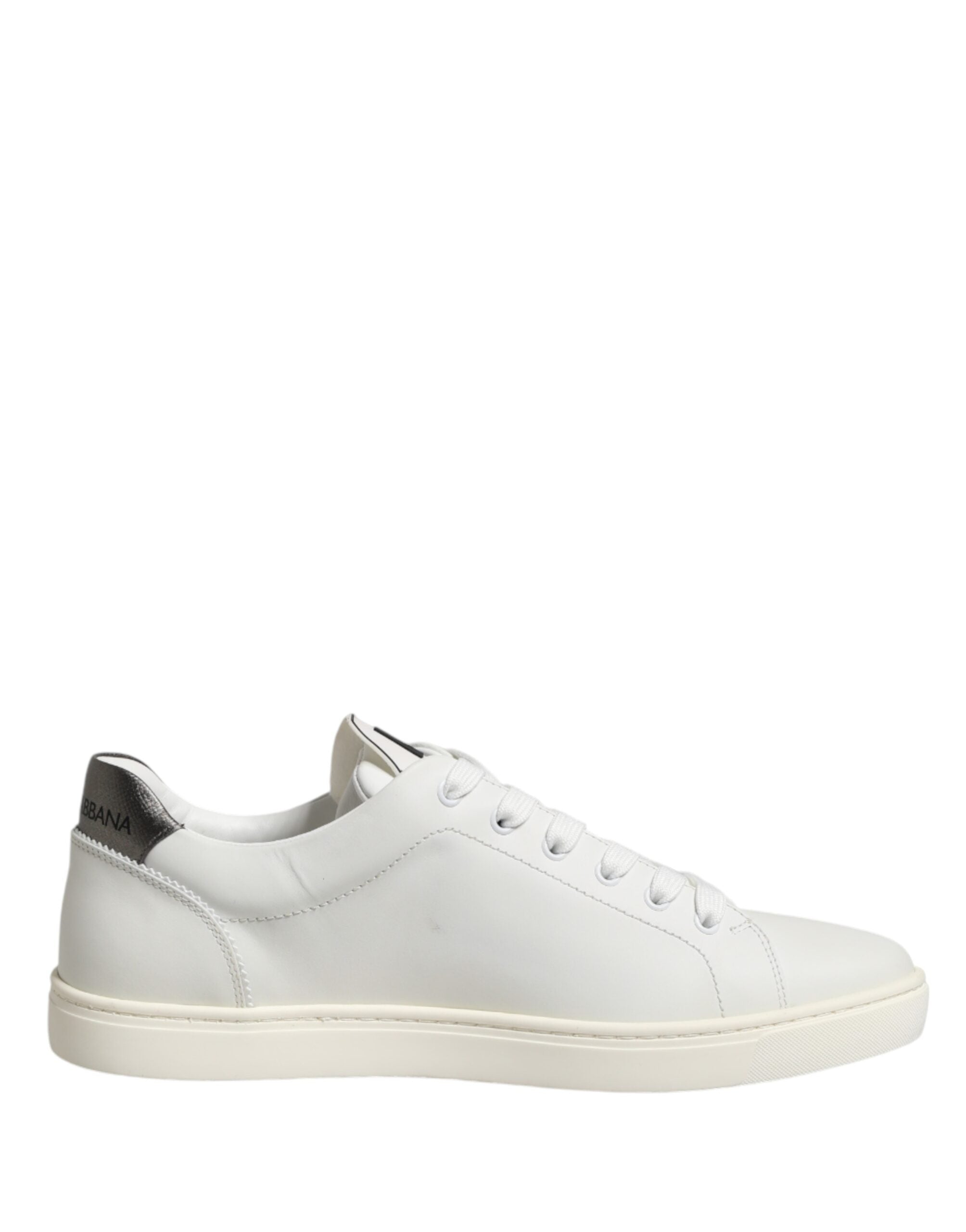 White Leather Sacred Heart Patch Sneakers Shoes