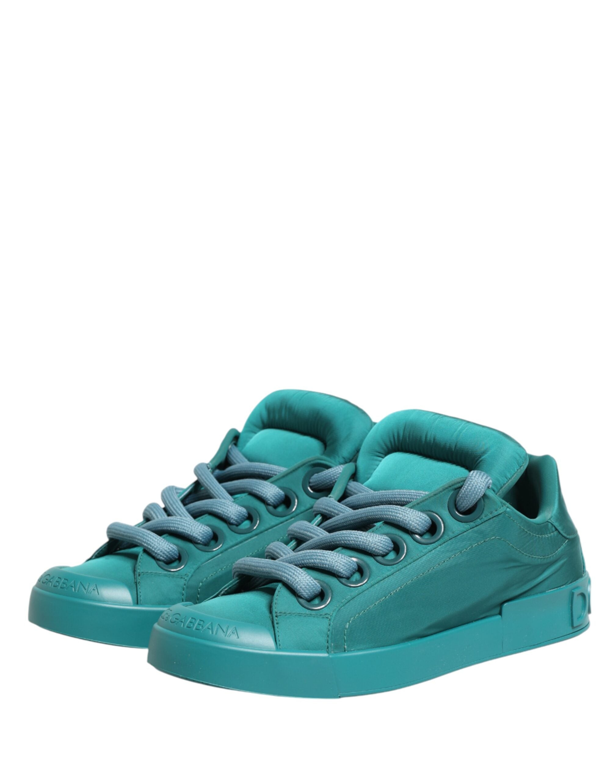 Teal Portofino Men Low Top Sneakers Shoes