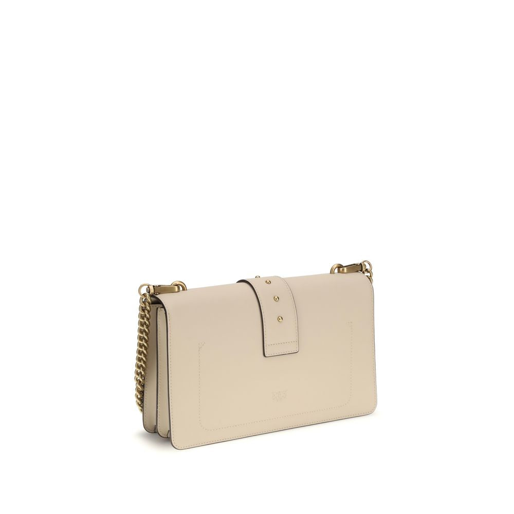 Beige Calf Leather Bos Taurus Shoulder Bag