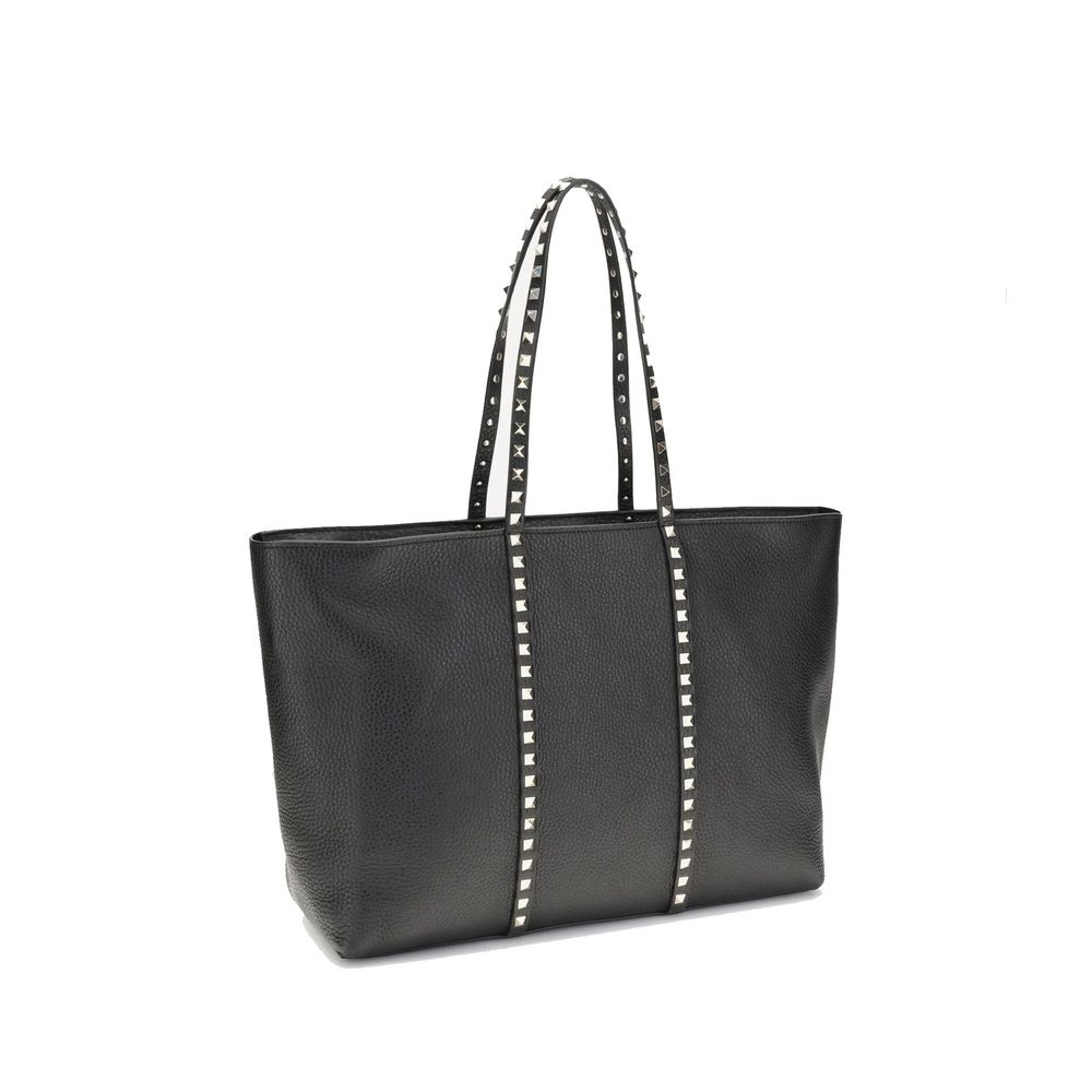 Black Calfskin Tote Bag