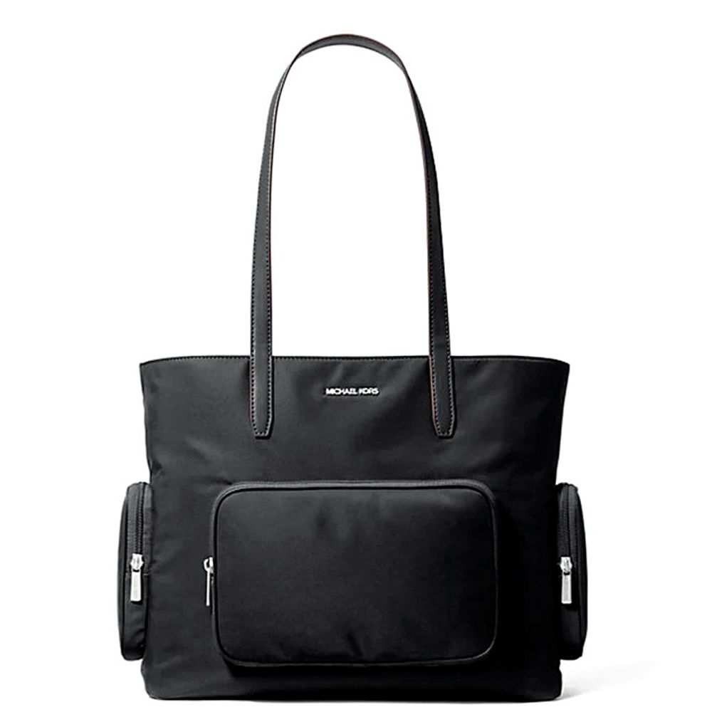 Black Nylon Tote Bag