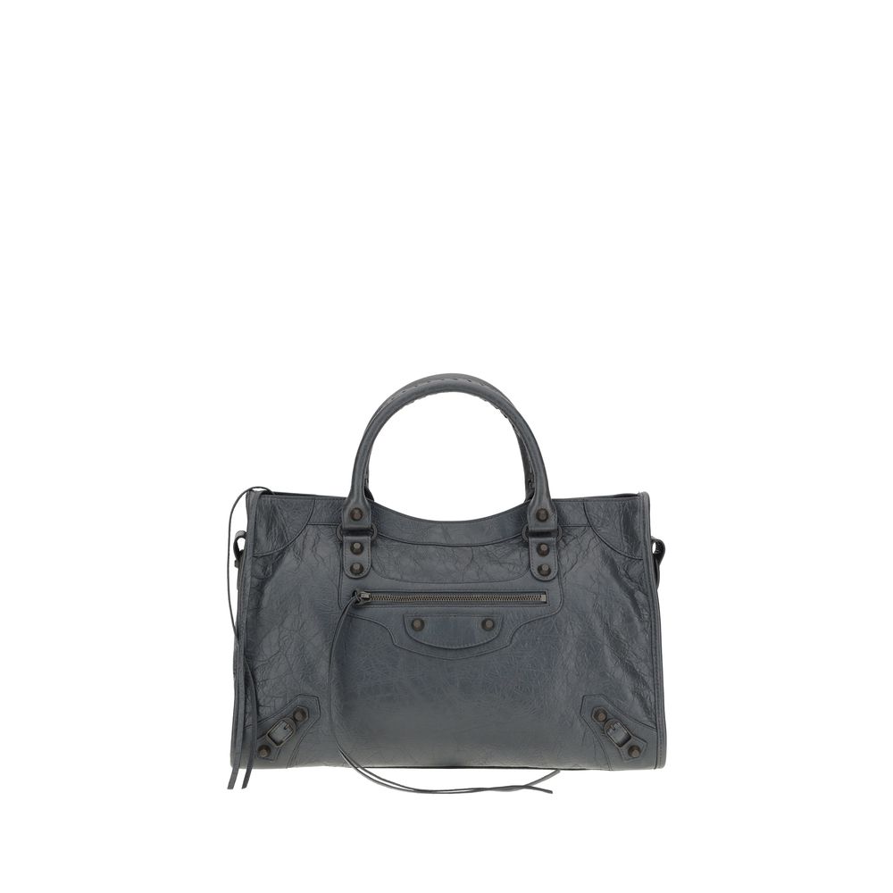 Gray Calf Leather Bos Taurus Shoulder Bag