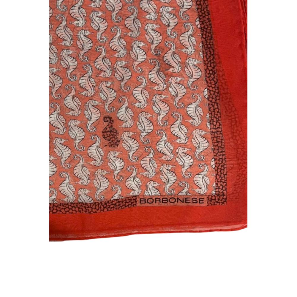 Red Silk Women Scarf