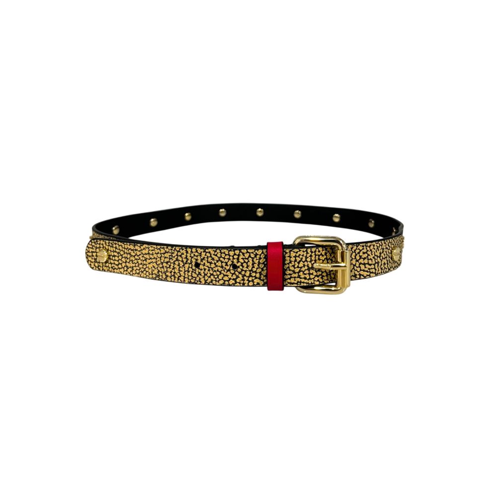 Beige Polyvinyl Women Belt