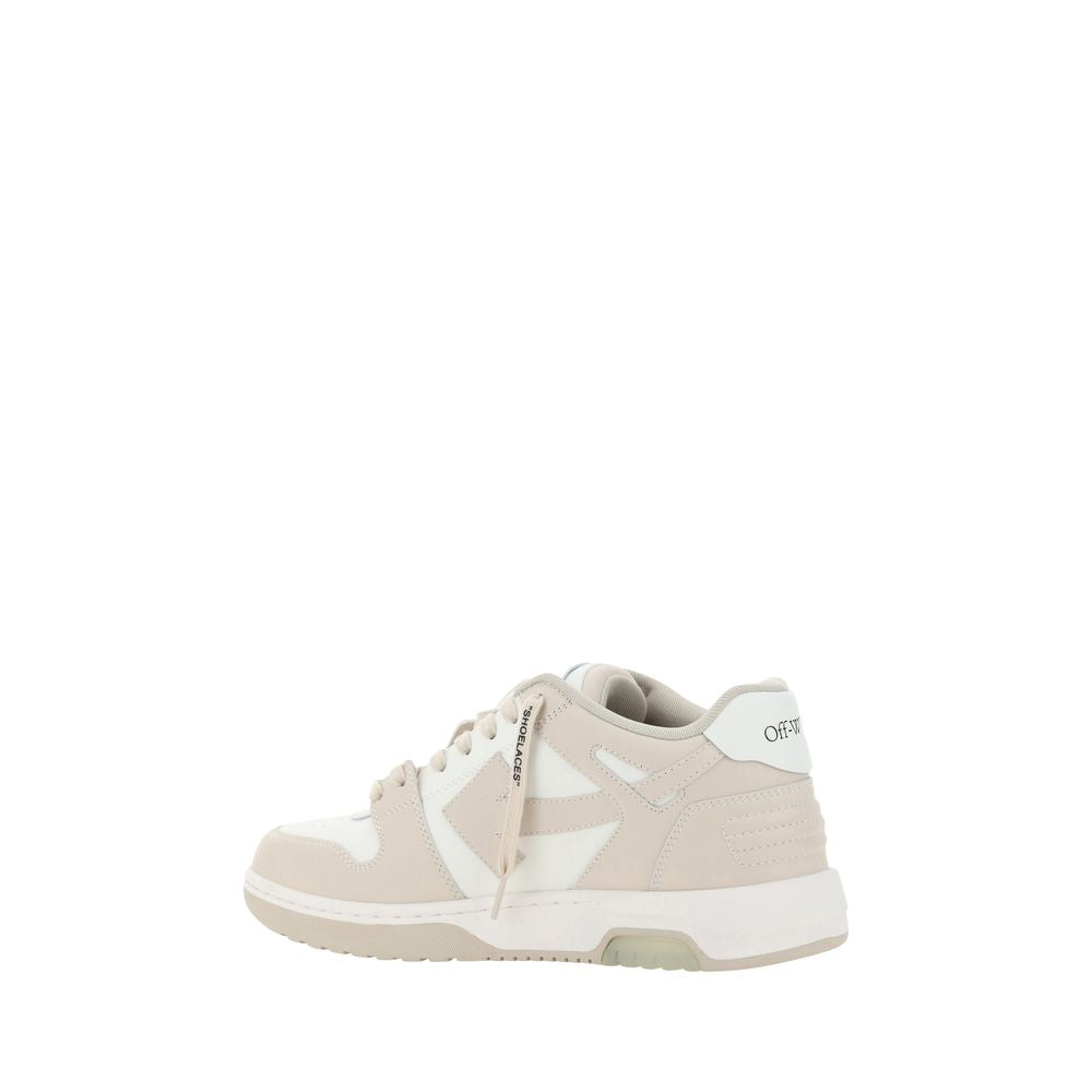 Beige Rubber Low Top Sneakers