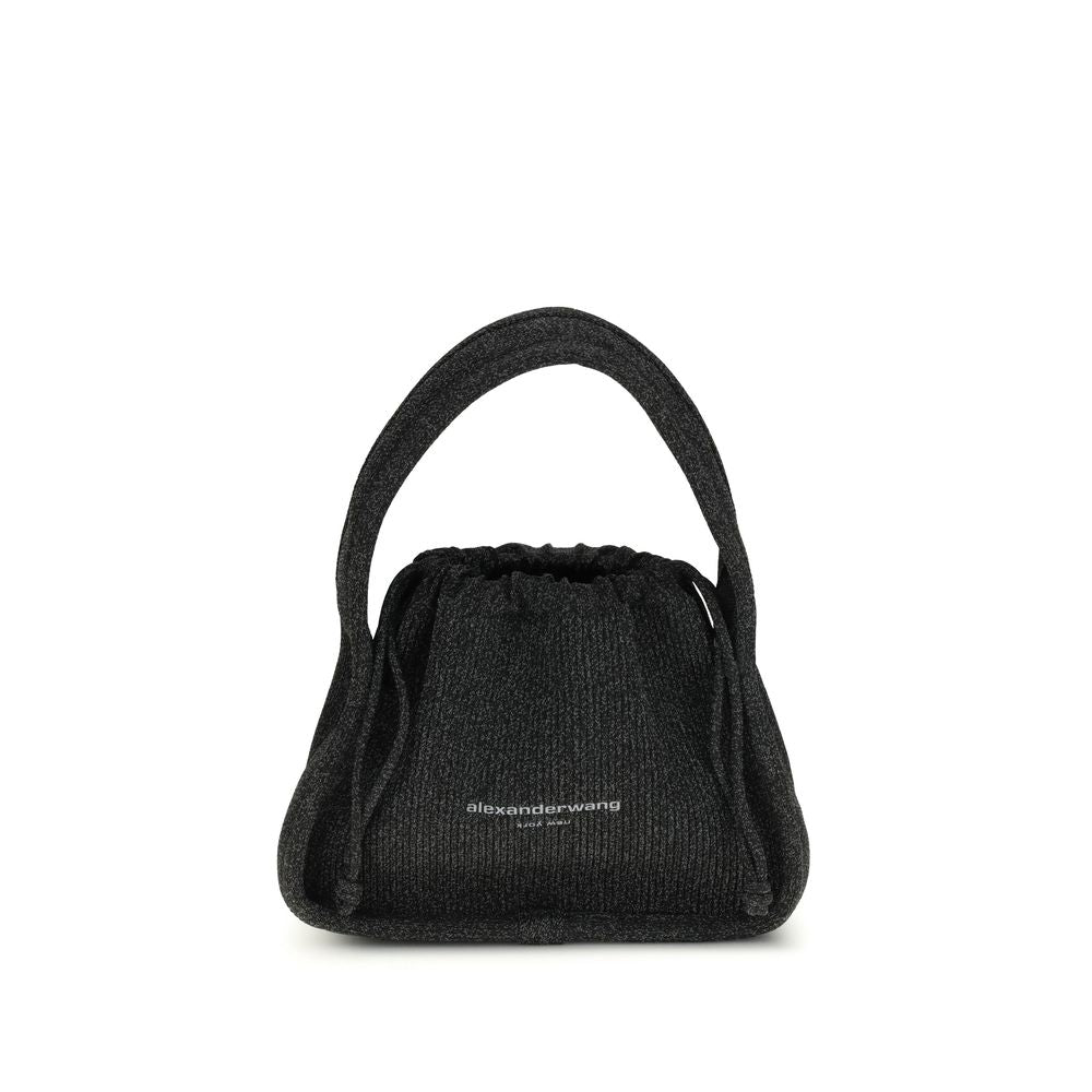 Black Polyester Shoulder Bag