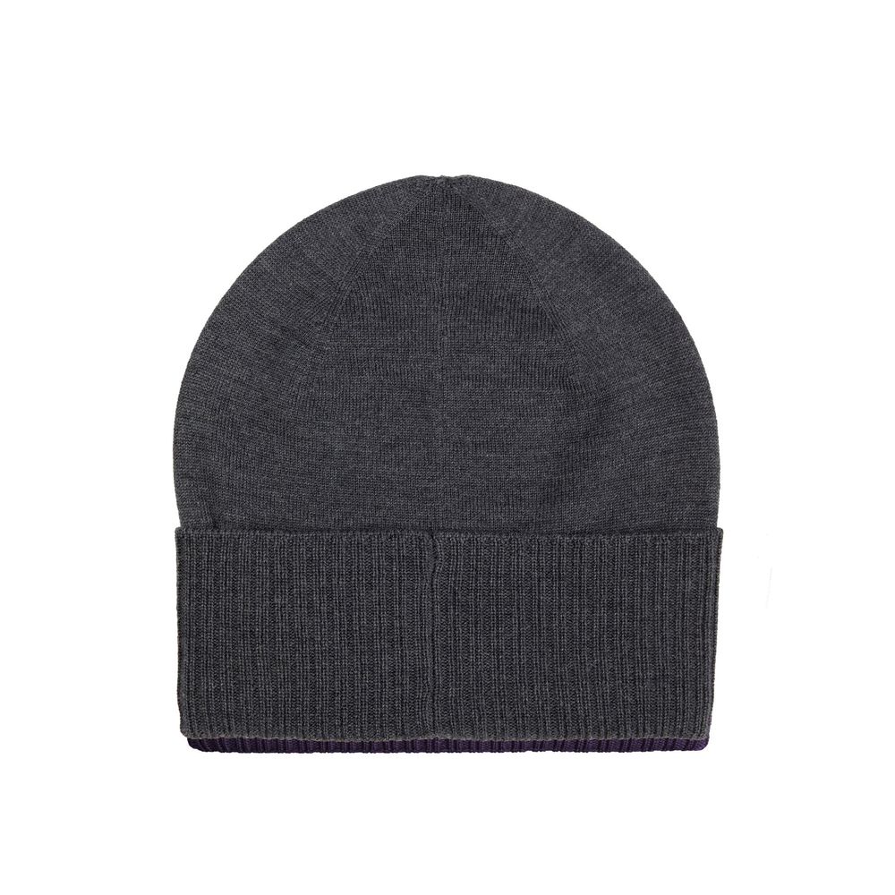 Gray Wool Beanie