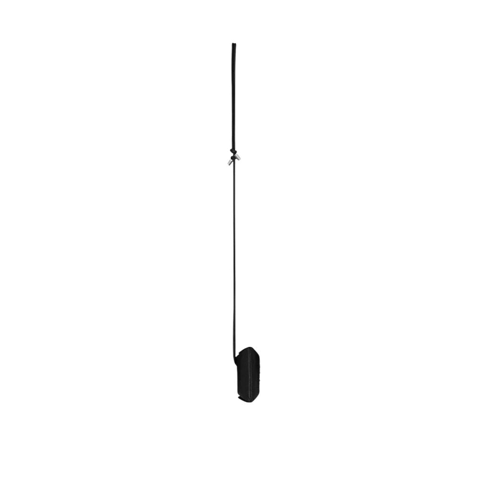 Černý držák na Airpods z telecí kůže