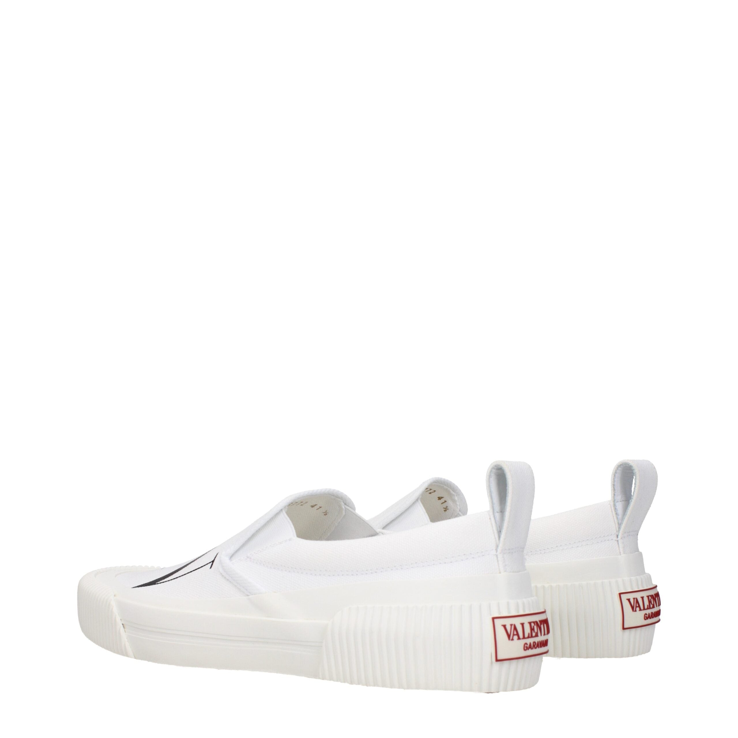 Blue Fabric Slip-On Loafers