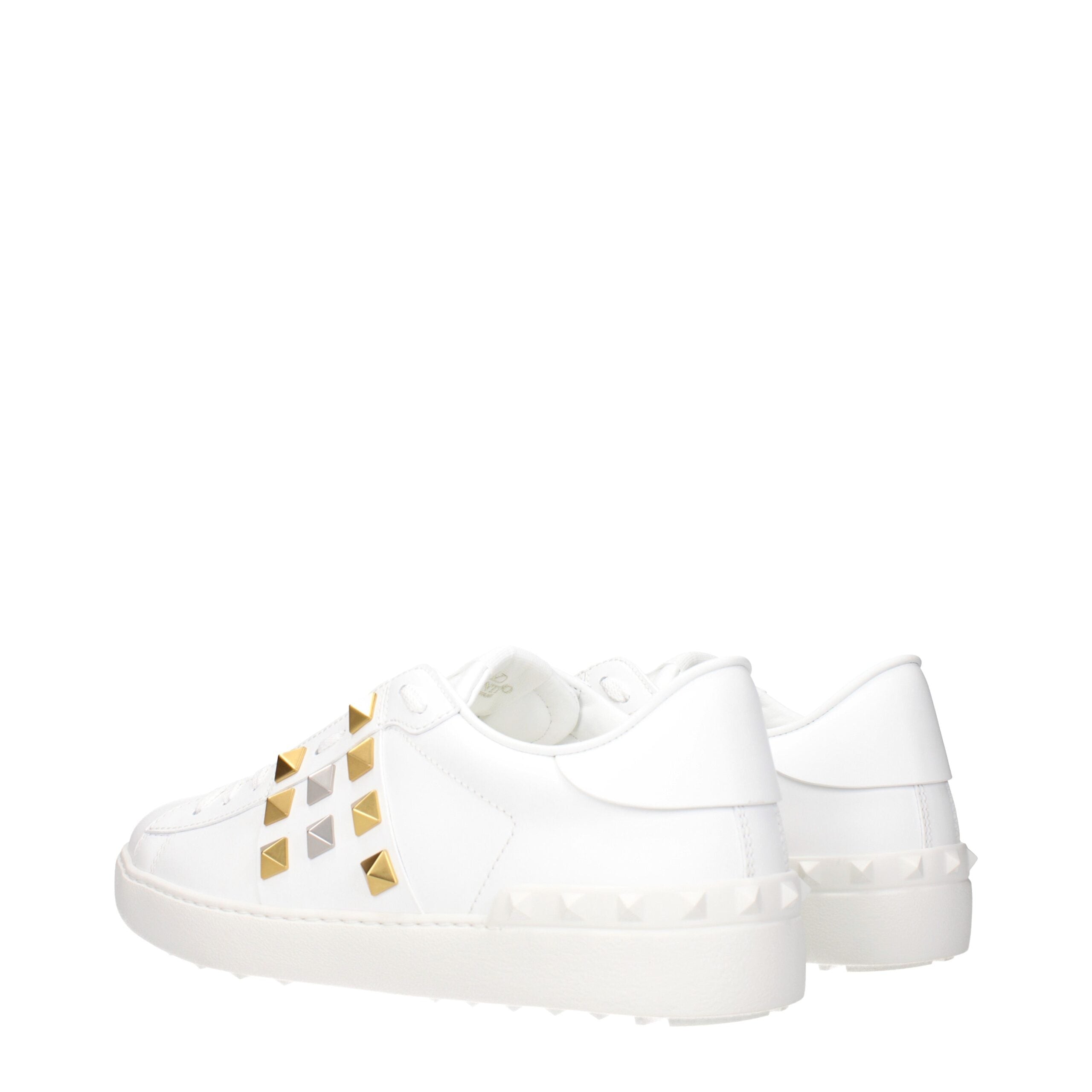 Blue Leather Low Top Sneakers