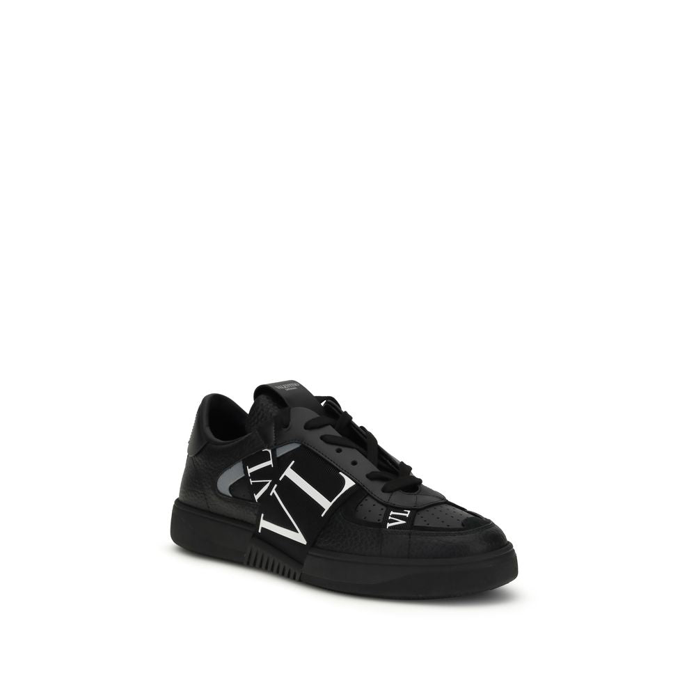 Black Calf Leather Bos Taurus Low Top Sneakers