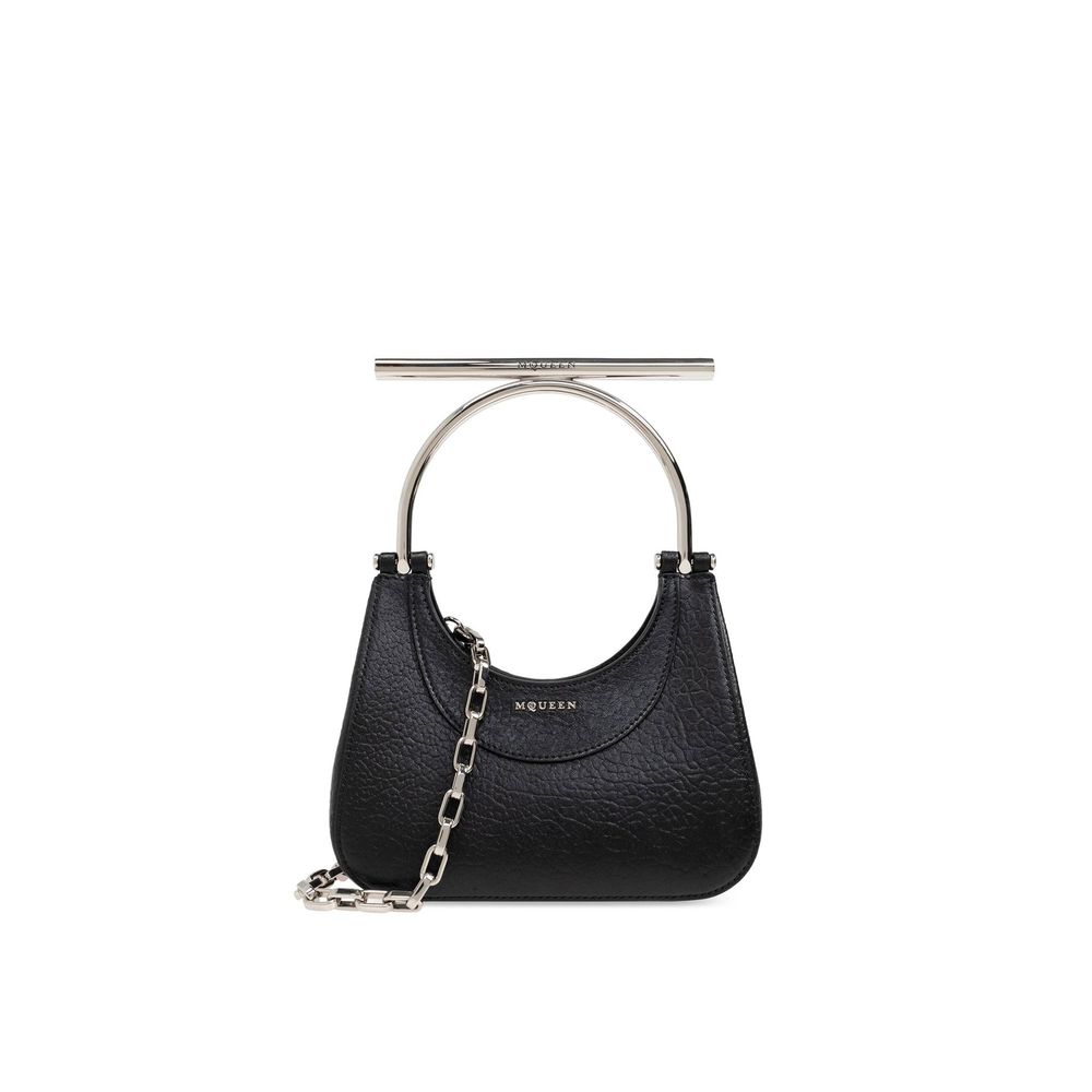 Black Lamb Leather Shoulder Bag