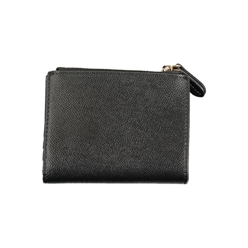 Black Polyurethane Women Wallet