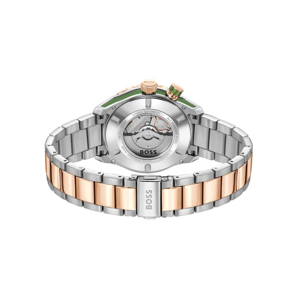 Gray Stainless Steel Dress Watch