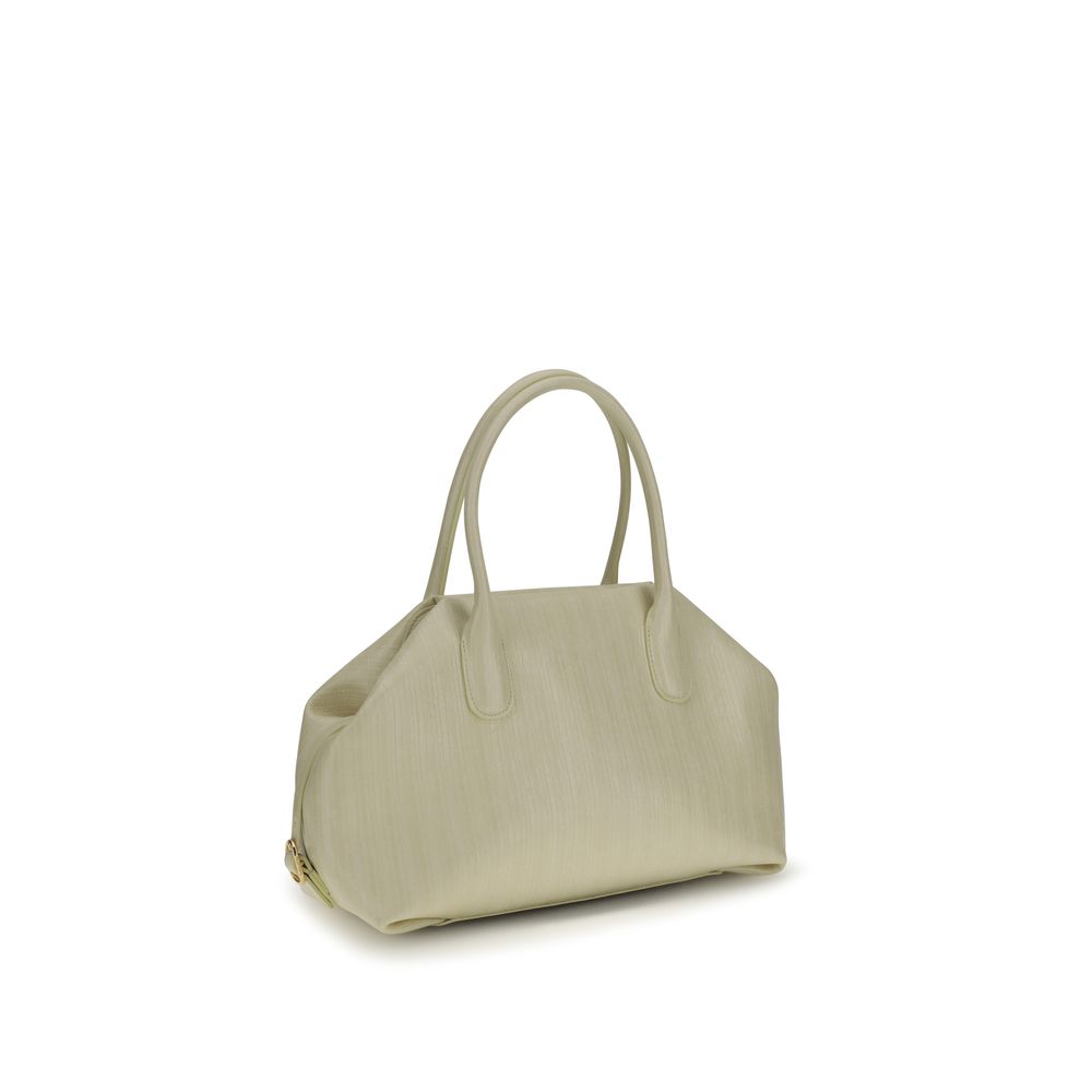 Beige Polyethylene Shoulder Bag
