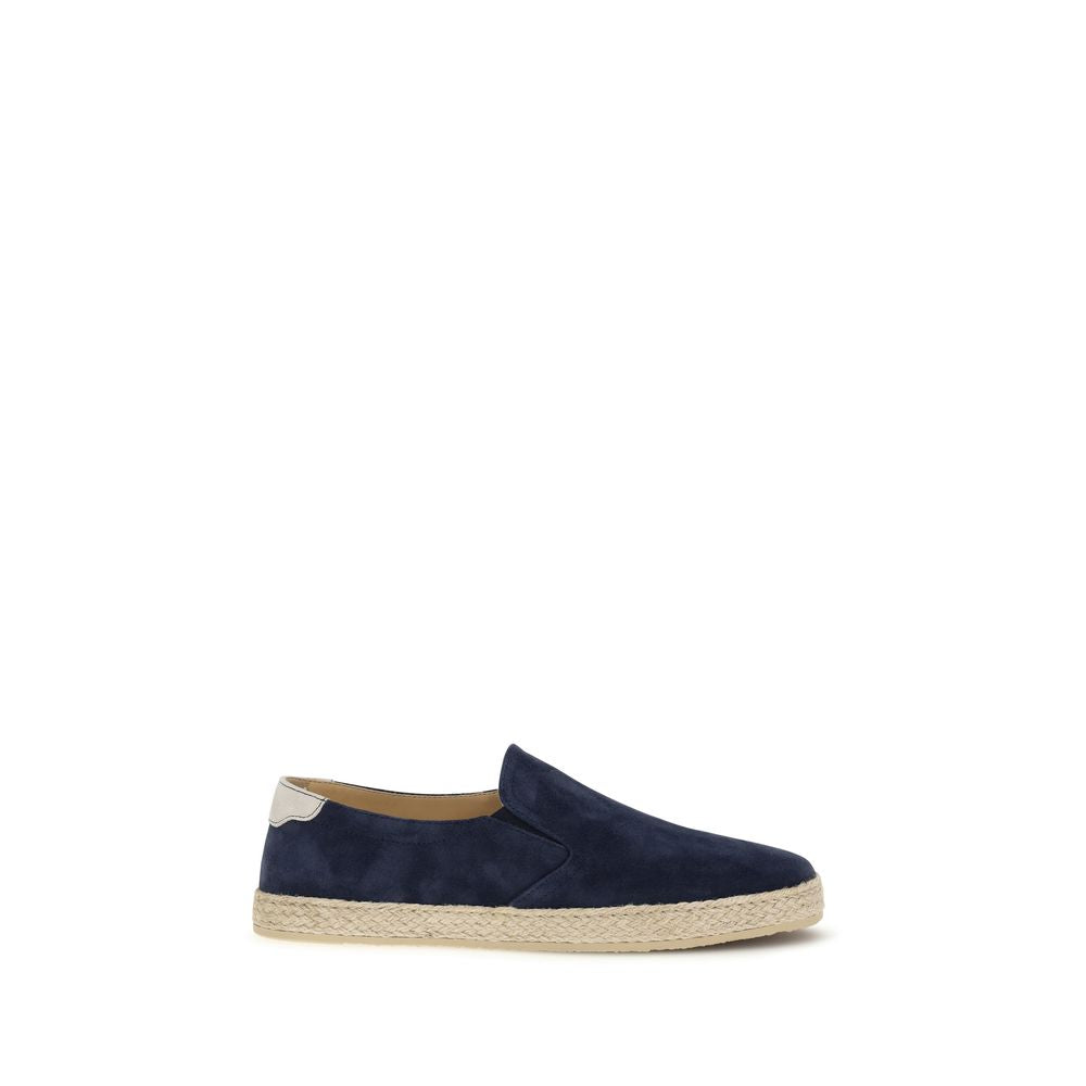 Blue Calf Leather Bos Taurus Espadrilles