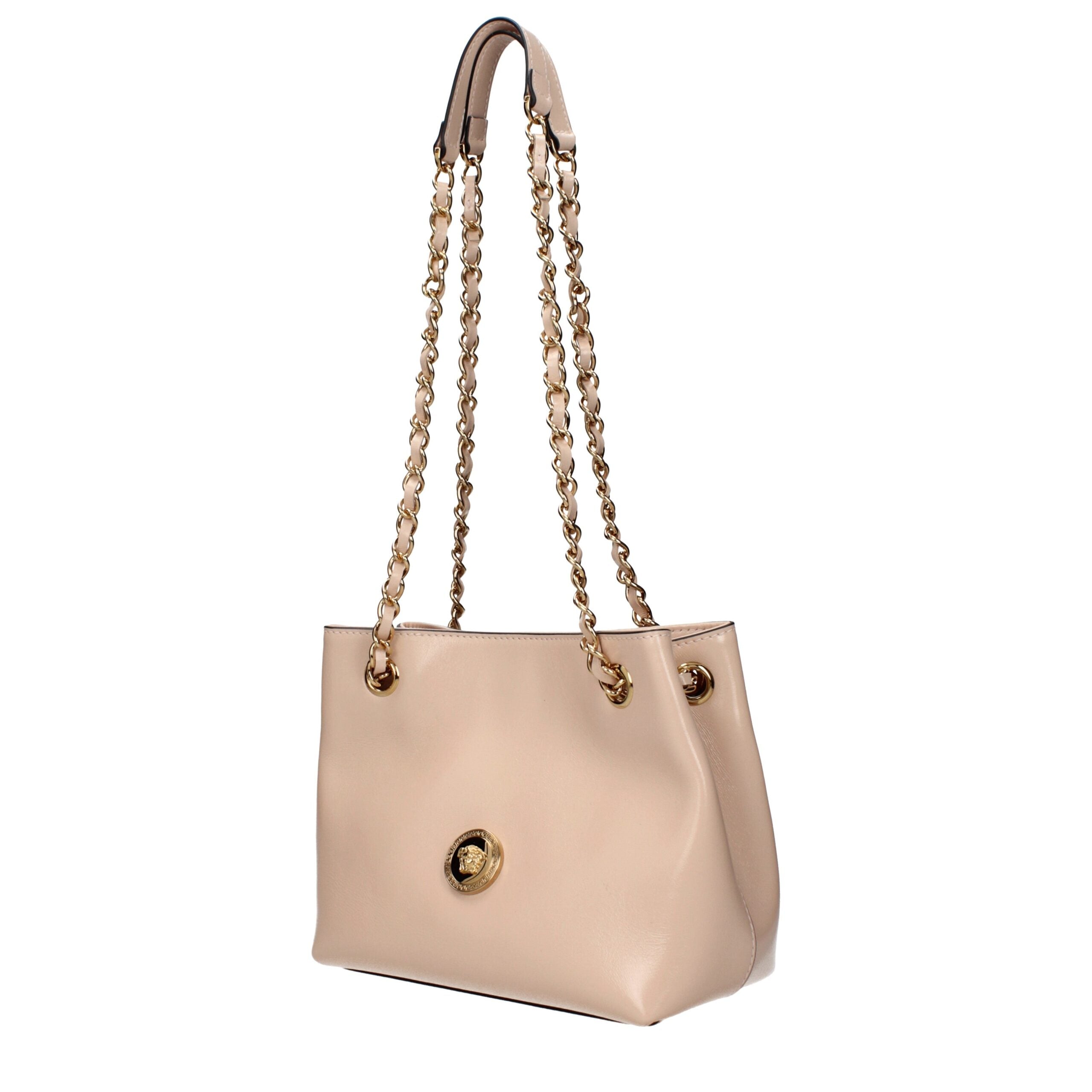 Pink Leather Shoulder Bag