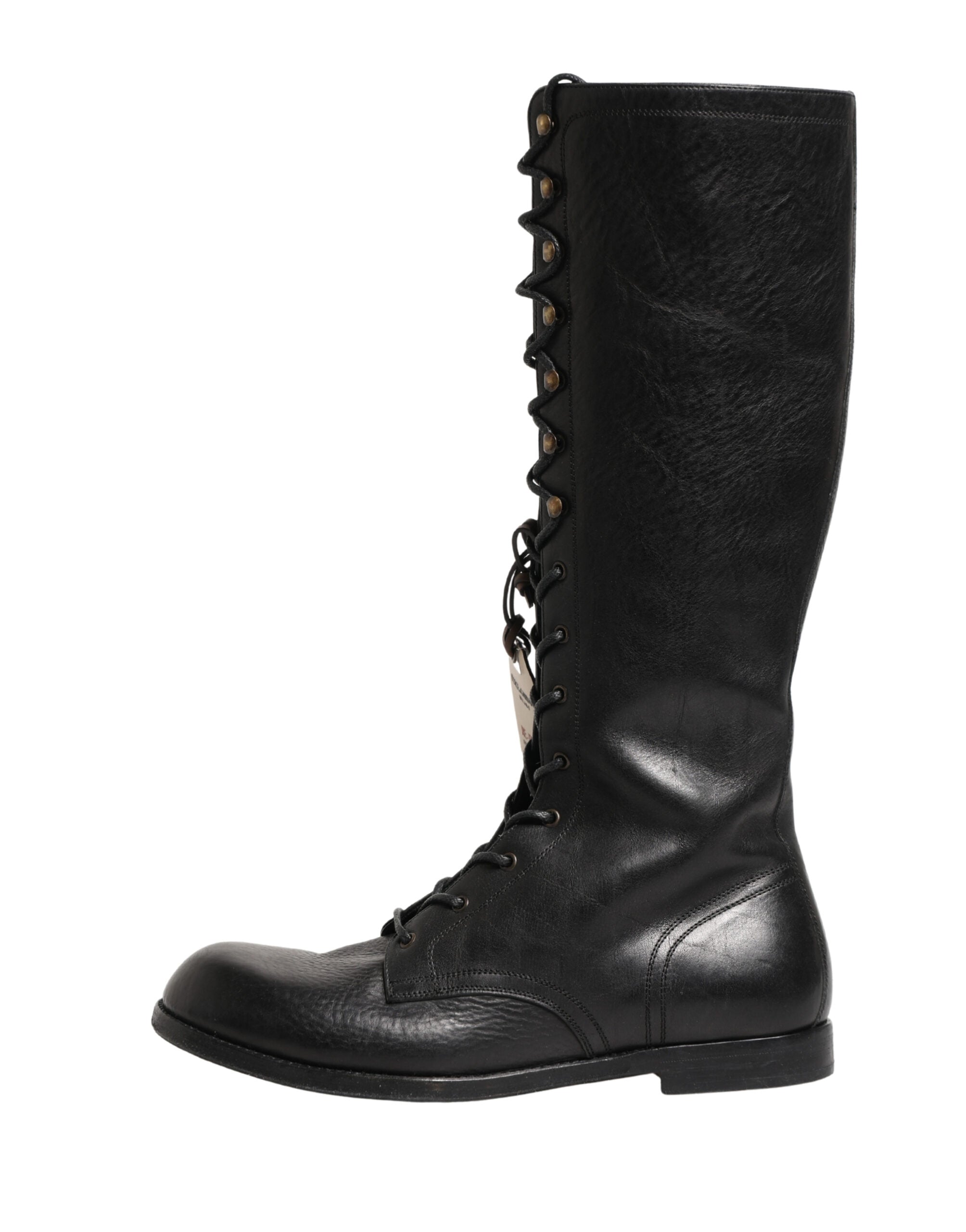 Re-Edition Black Leather Lace Up Boots Shoes