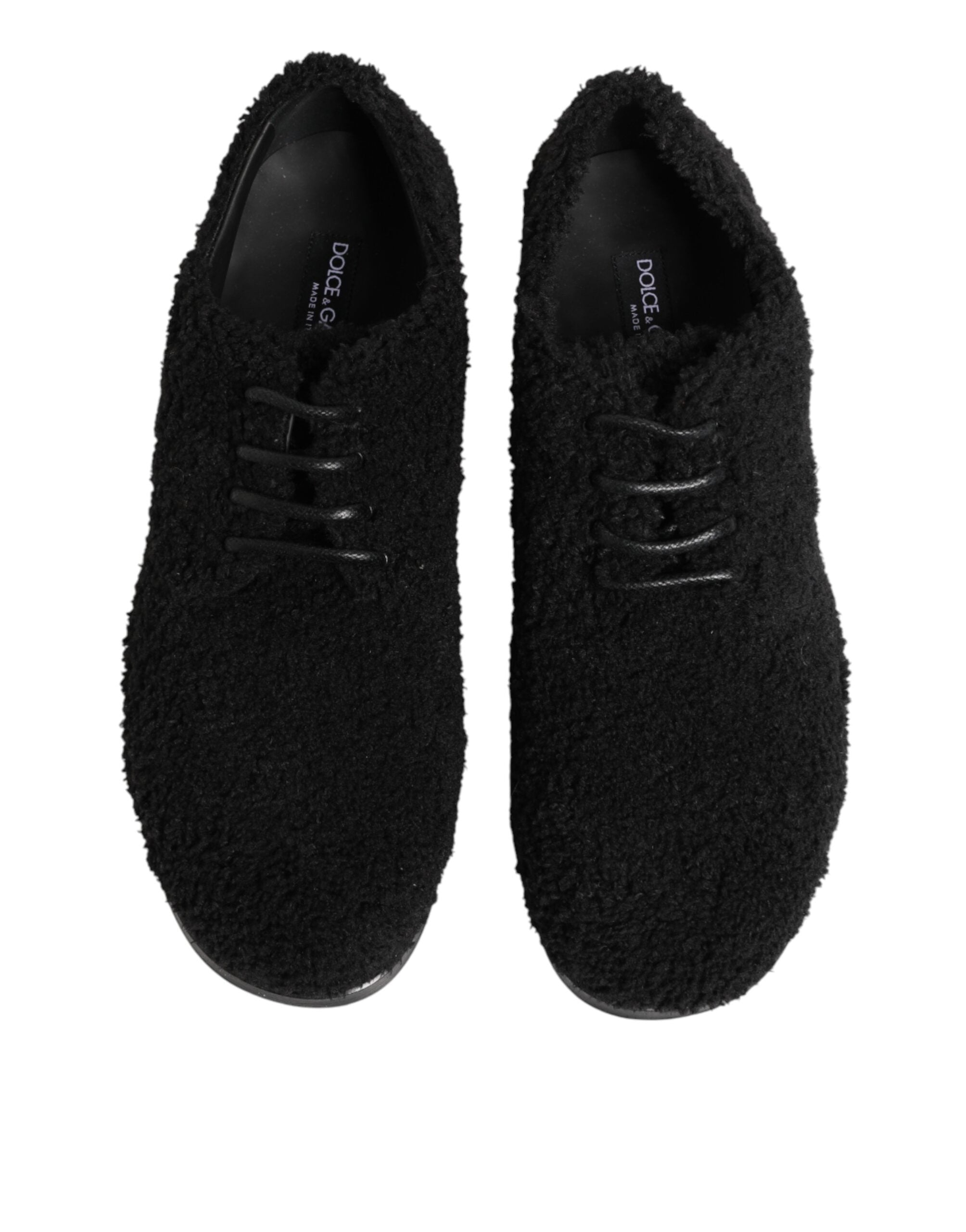 Pánské černé šněrovací boty Riccio Shearling Derby