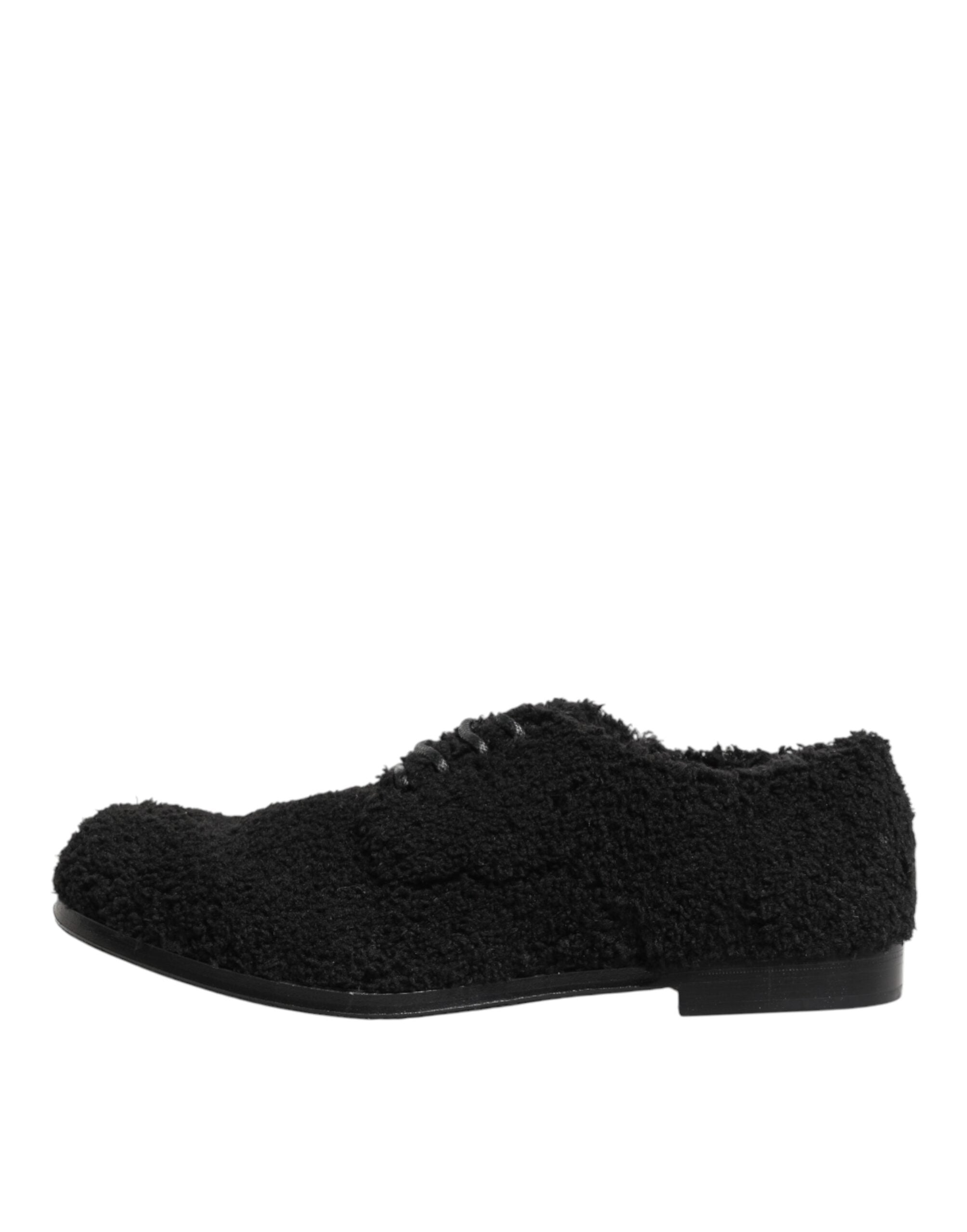 Pánské černé šněrovací boty Riccio Shearling Derby