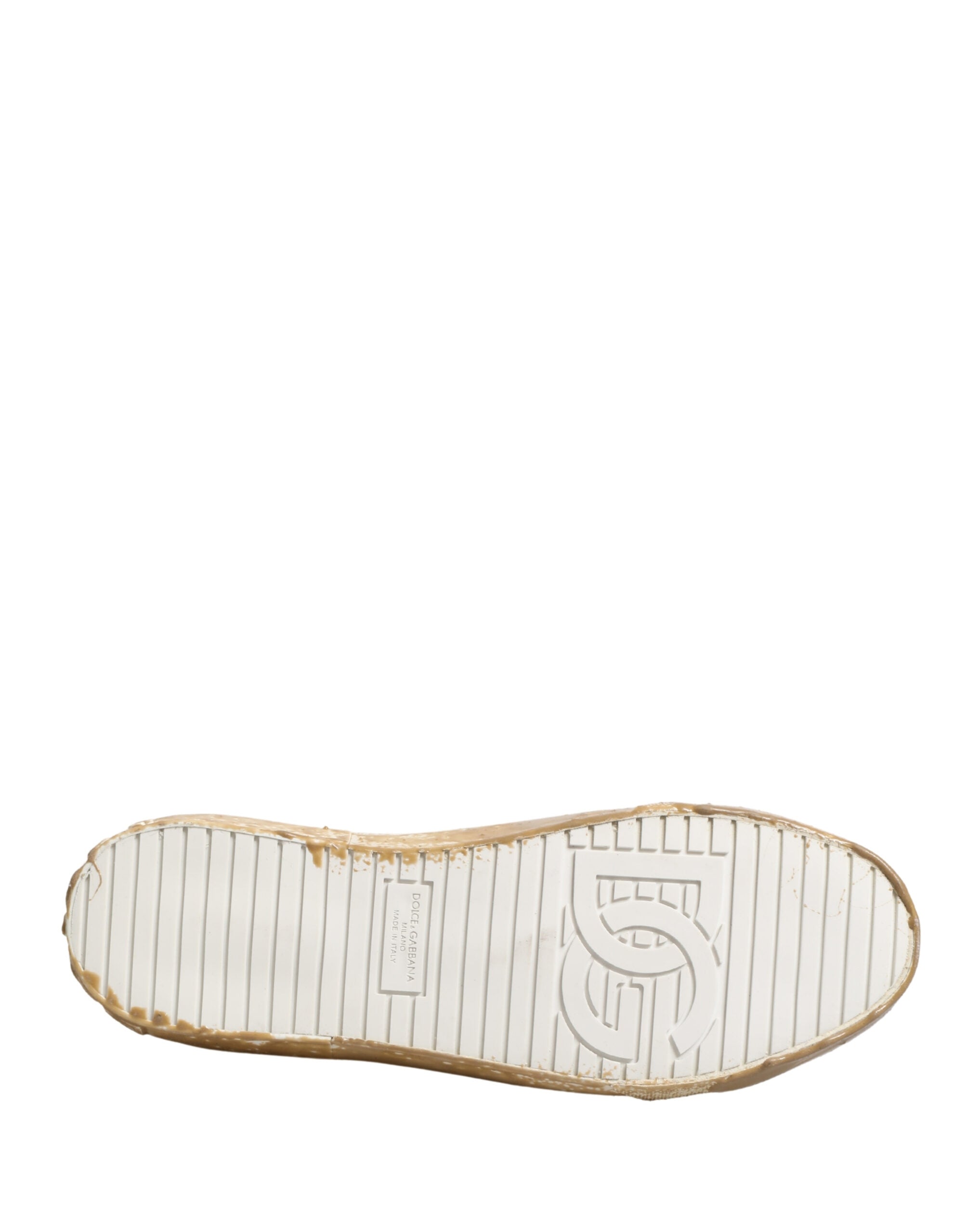 White Leather Paint Effect Low Top Sneakers Shoes