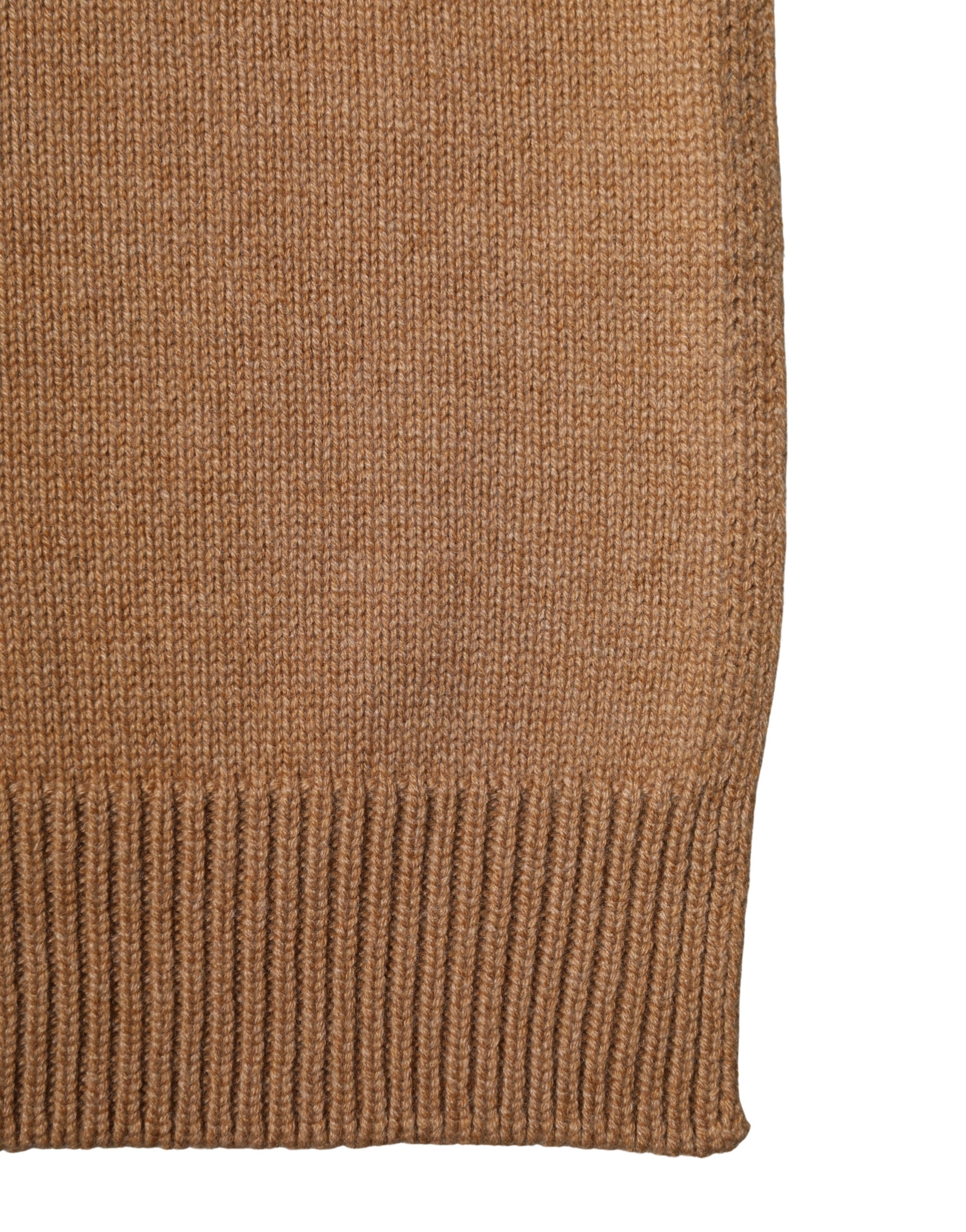 Hnědý kašmírový pletený šátek 207cm x 29cm Pánská šála