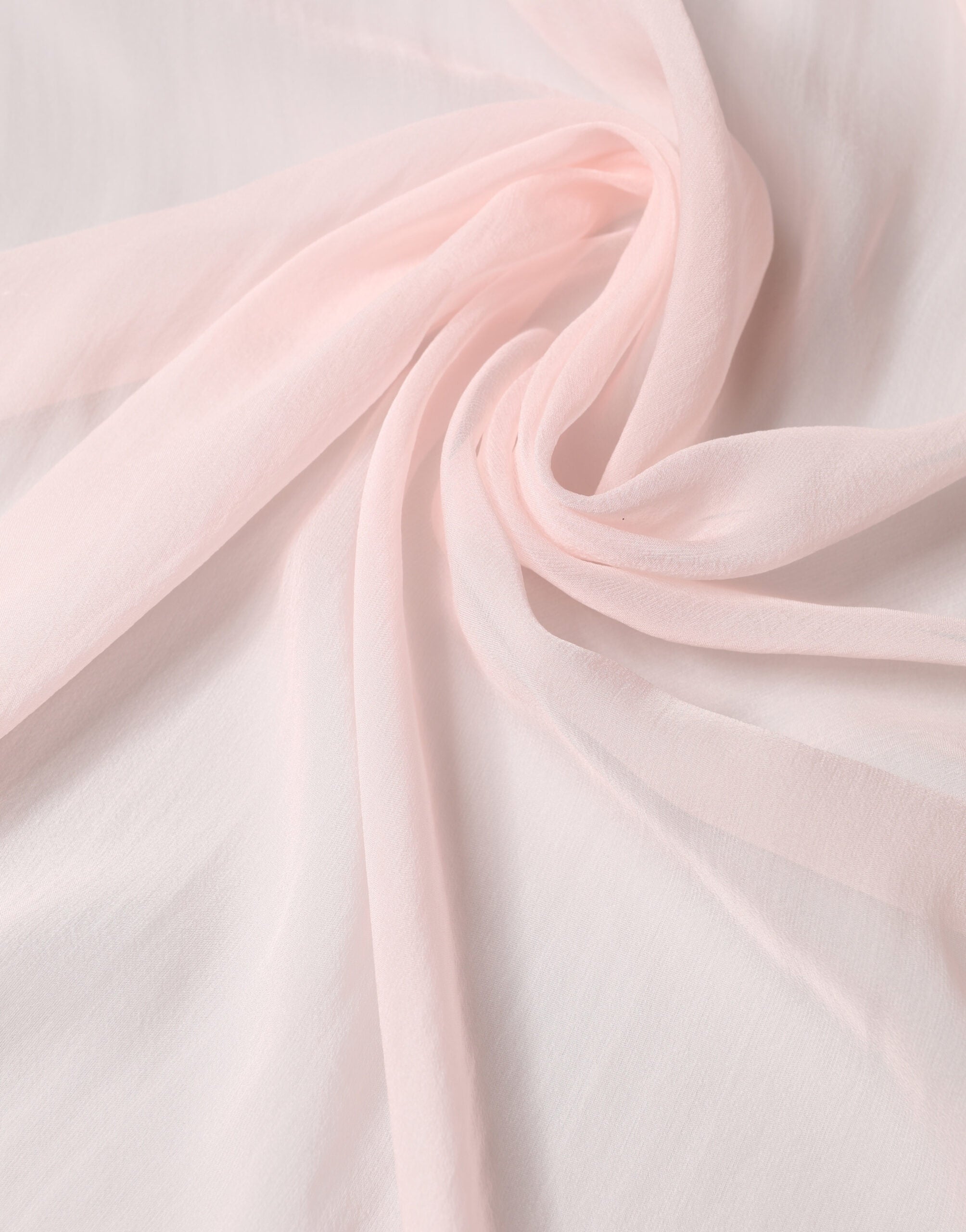 Světle růžový hedvábný nákrčník/foulard 91,5 cm x 88 cm šátek